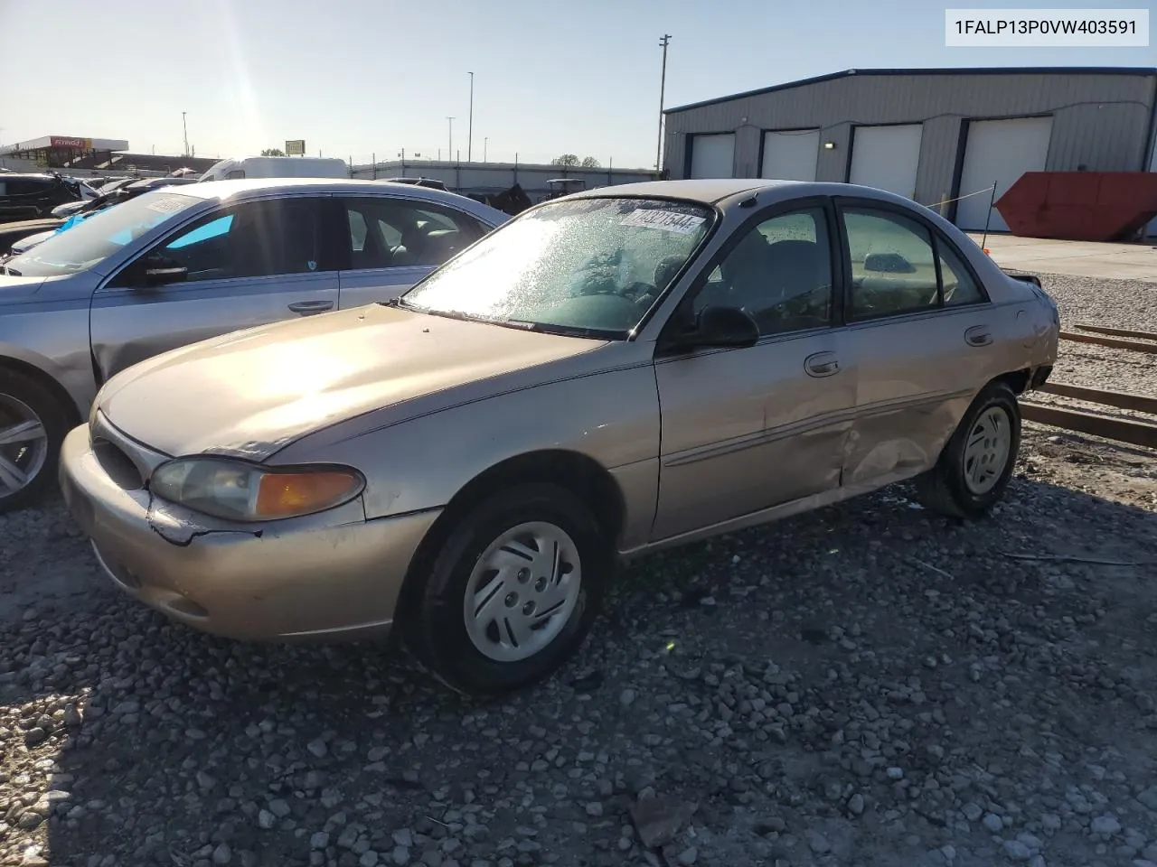 1997 Ford Escort Lx VIN: 1FALP13P0VW403591 Lot: 74321544