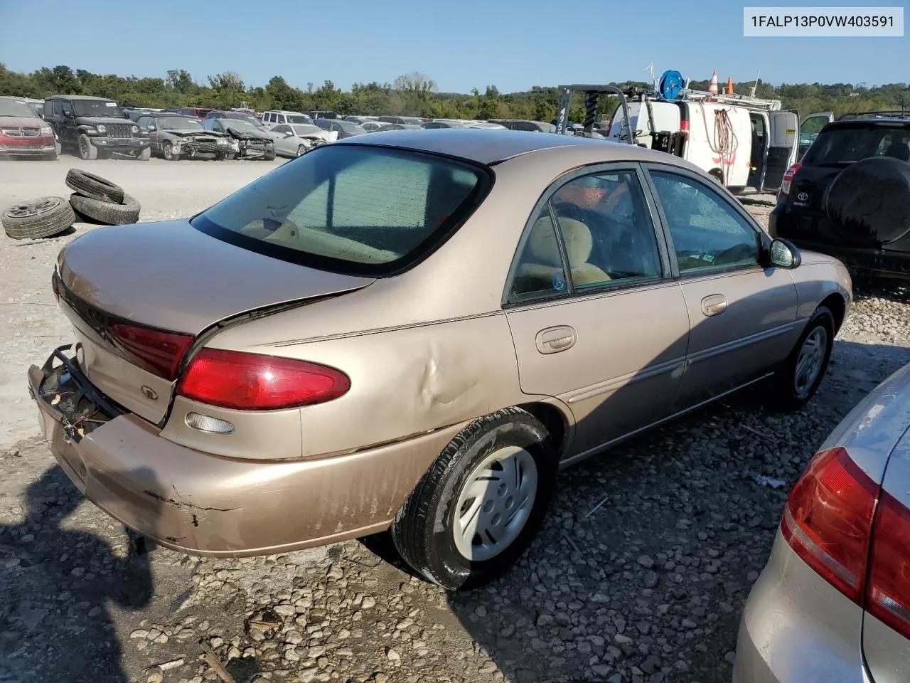 1997 Ford Escort Lx VIN: 1FALP13P0VW403591 Lot: 74321544