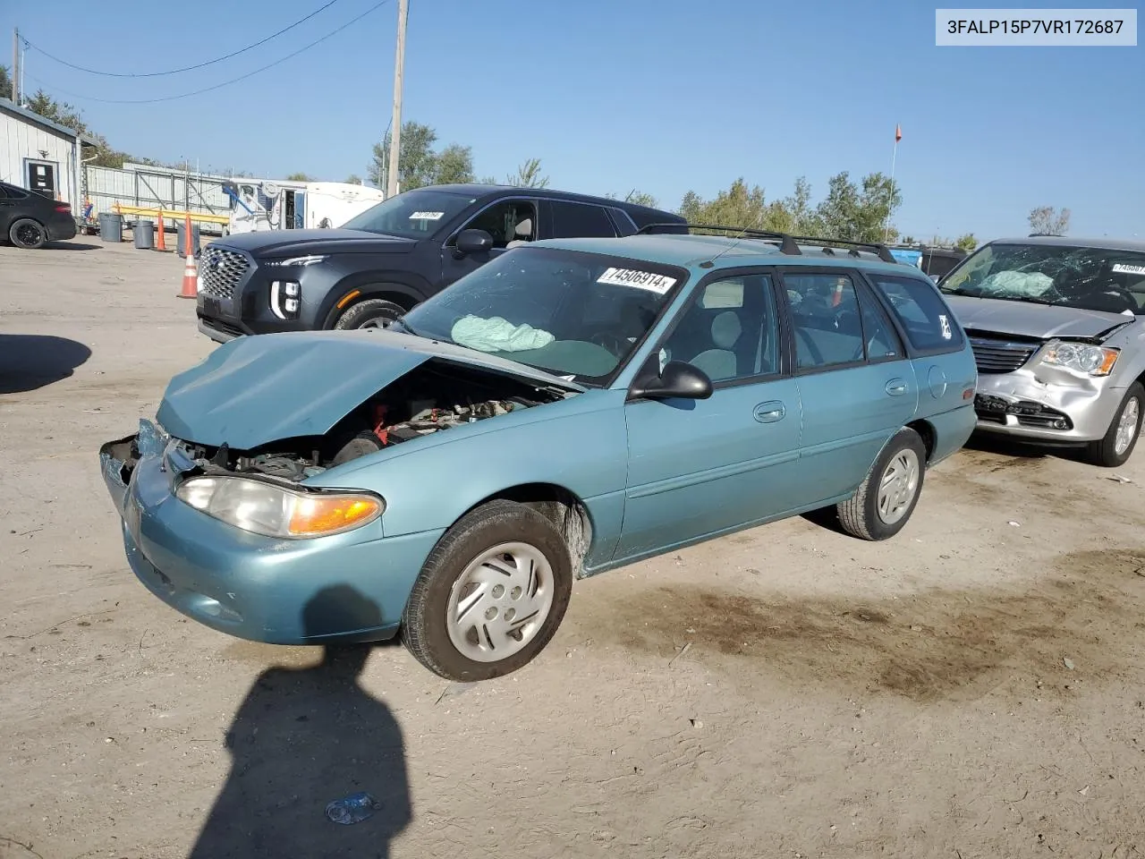 1997 Ford Escort Lx VIN: 3FALP15P7VR172687 Lot: 74506914