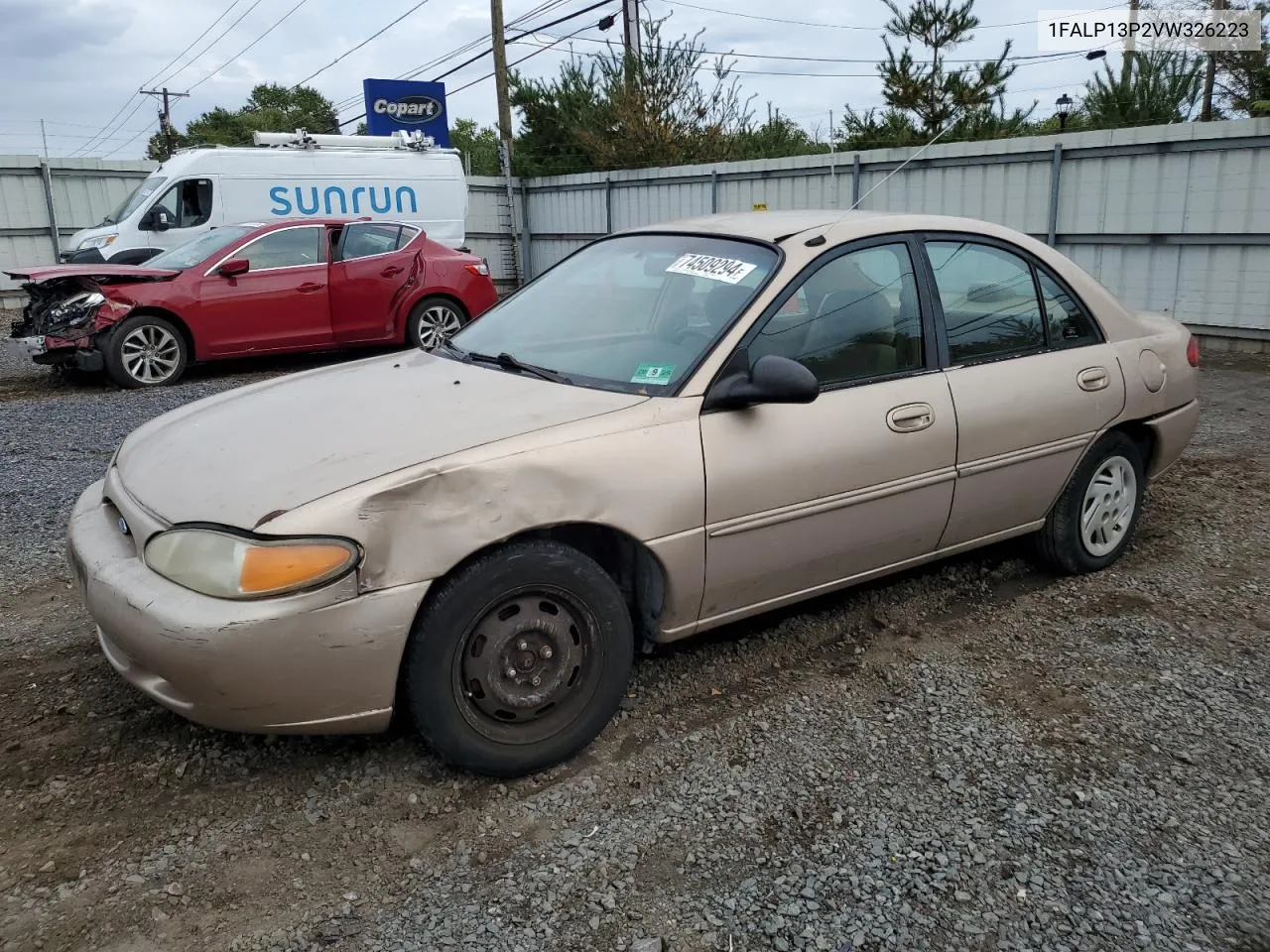 1997 Ford Escort Lx VIN: 1FALP13P2VW326223 Lot: 74509294