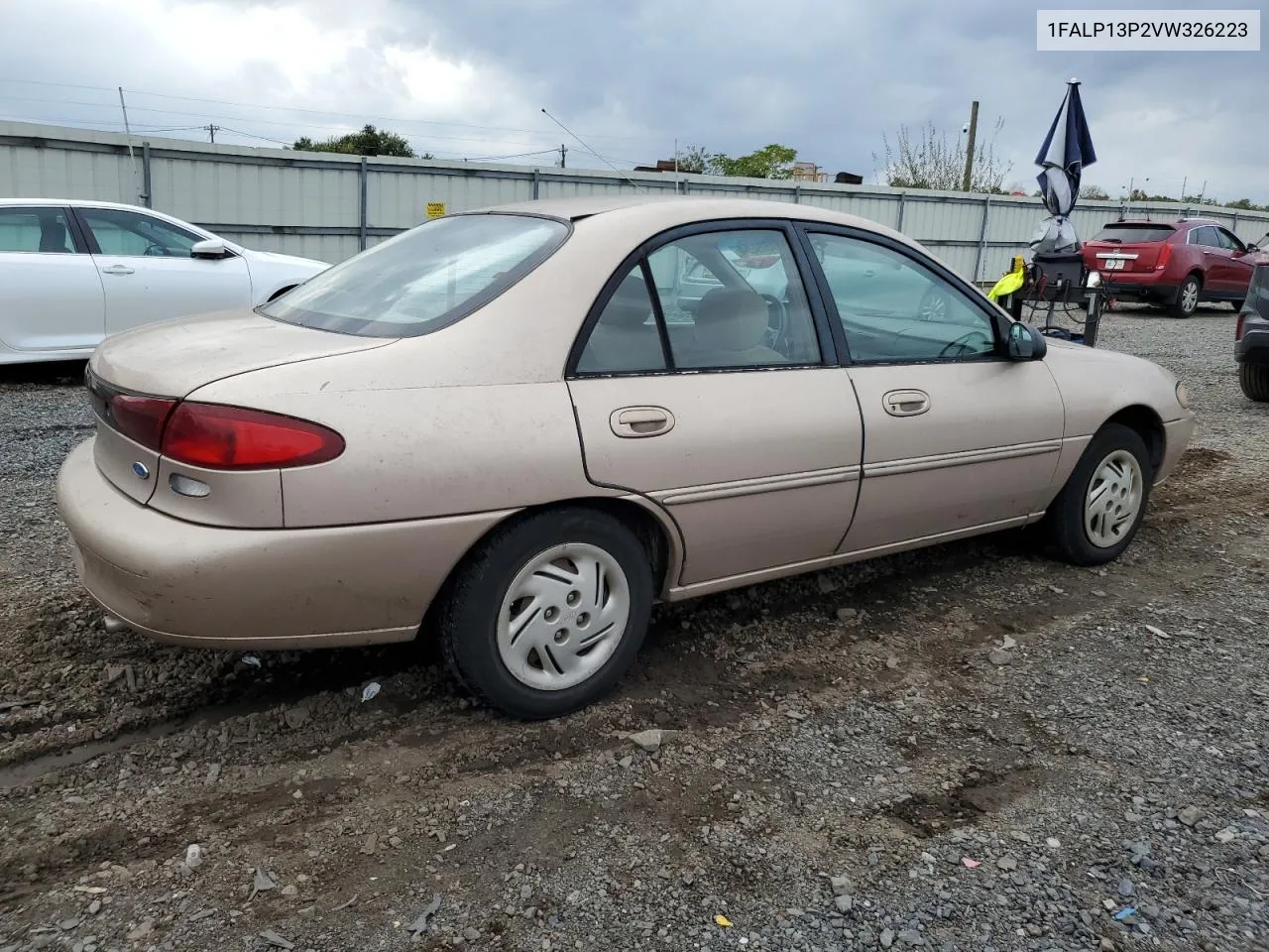 1997 Ford Escort Lx VIN: 1FALP13P2VW326223 Lot: 74509294