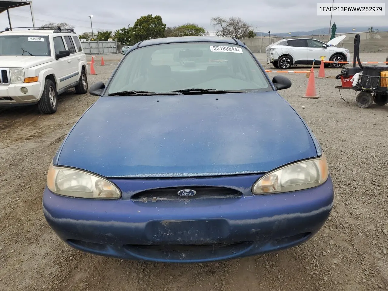 1998 Ford Escort Se VIN: 1FAFP13P6WW252979 Lot: 55183844