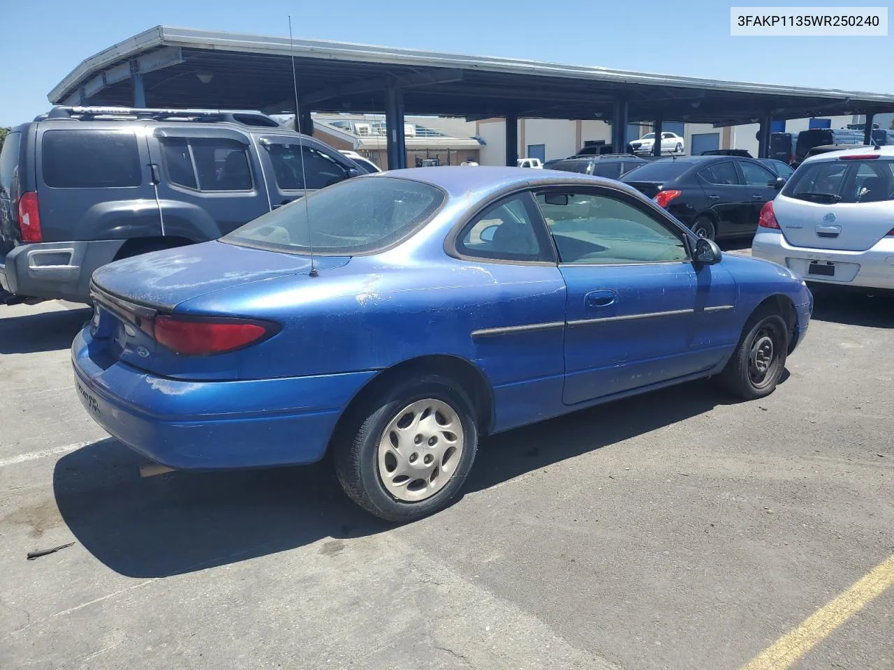 1998 Ford Escort Zx2 VIN: 3FAKP1135WR250240 Lot: 56533744