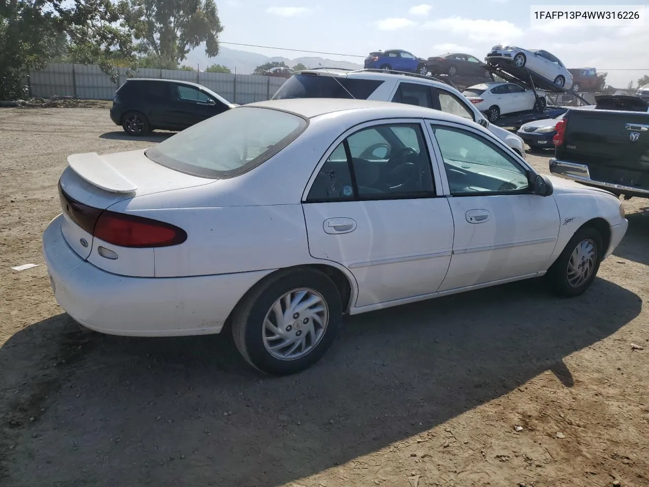 1FAFP13P4WW316226 1998 Ford Escort Se