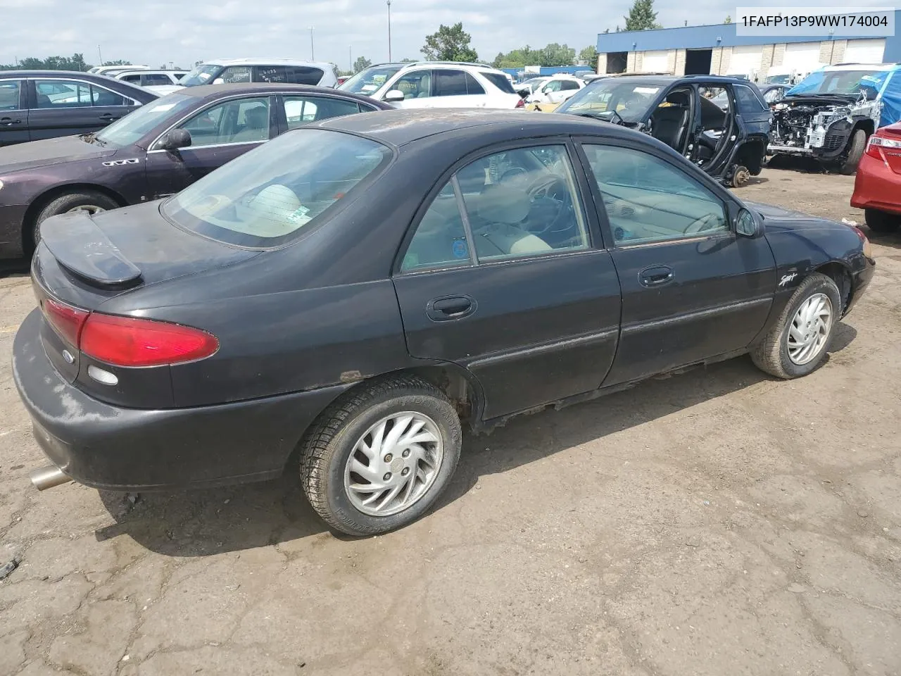 1998 Ford Escort Se VIN: 1FAFP13P9WW174004 Lot: 65843664