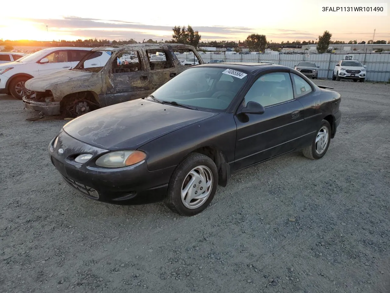 1998 Ford Escort Zx2 VIN: 3FALP1131WR101490 Lot: 74065584