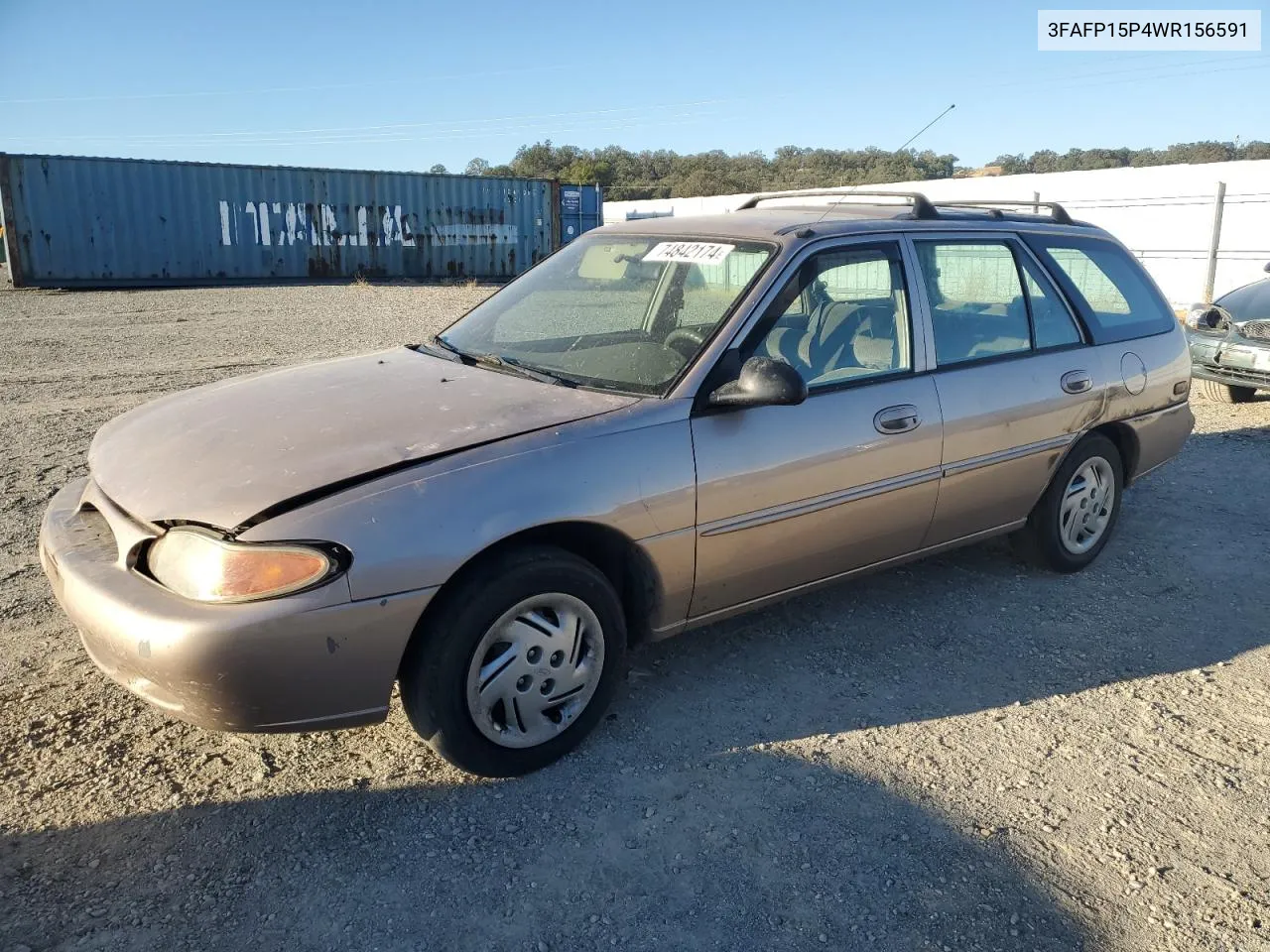 1998 Ford Escort Se VIN: 3FAFP15P4WR156591 Lot: 74842174