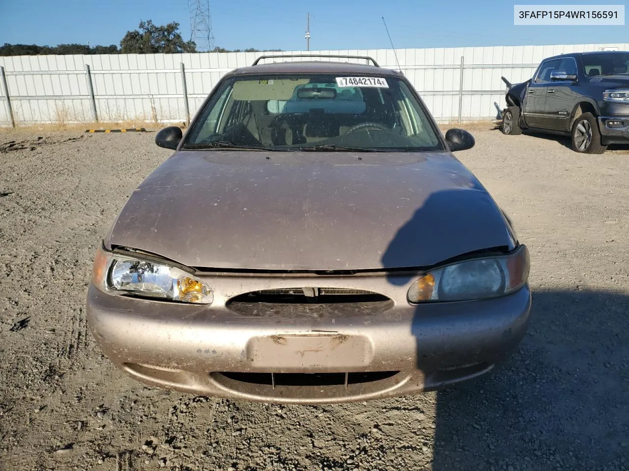 1998 Ford Escort Se VIN: 3FAFP15P4WR156591 Lot: 74842174