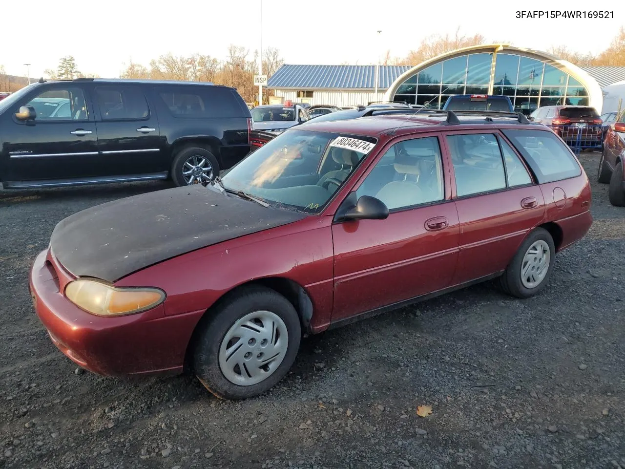 1998 Ford Escort Se VIN: 3FAFP15P4WR169521 Lot: 80346474