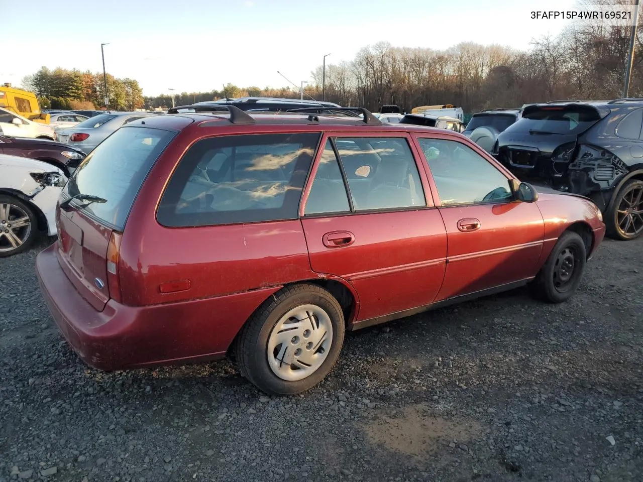 1998 Ford Escort Se VIN: 3FAFP15P4WR169521 Lot: 80346474