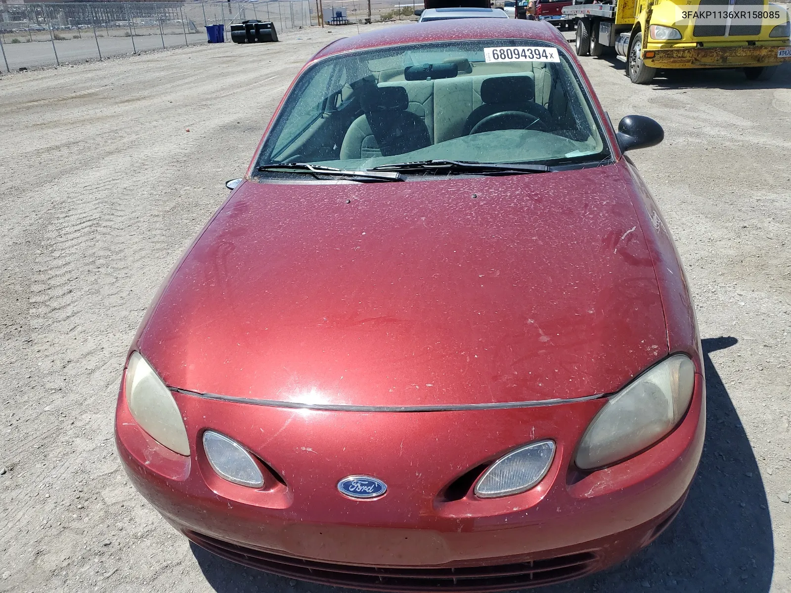 1999 Ford Escort Zx2 VIN: 3FAKP1136XR158085 Lot: 68094394