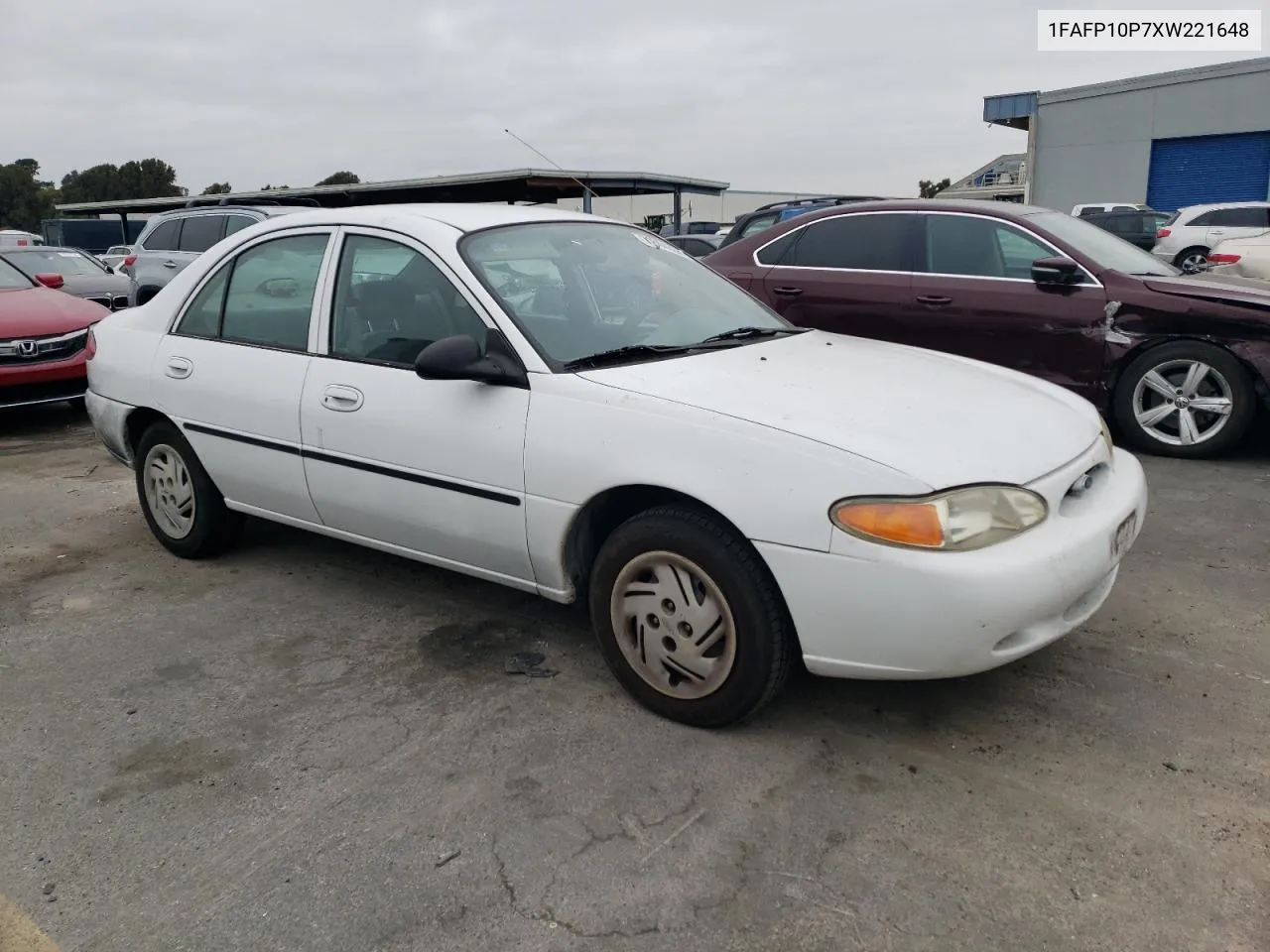 1999 Ford Escort Lx VIN: 1FAFP10P7XW221648 Lot: 71844334