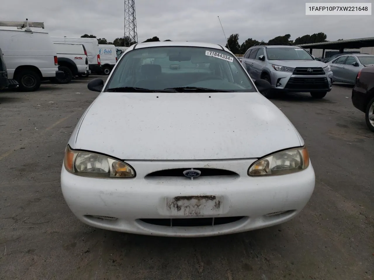 1999 Ford Escort Lx VIN: 1FAFP10P7XW221648 Lot: 71844334