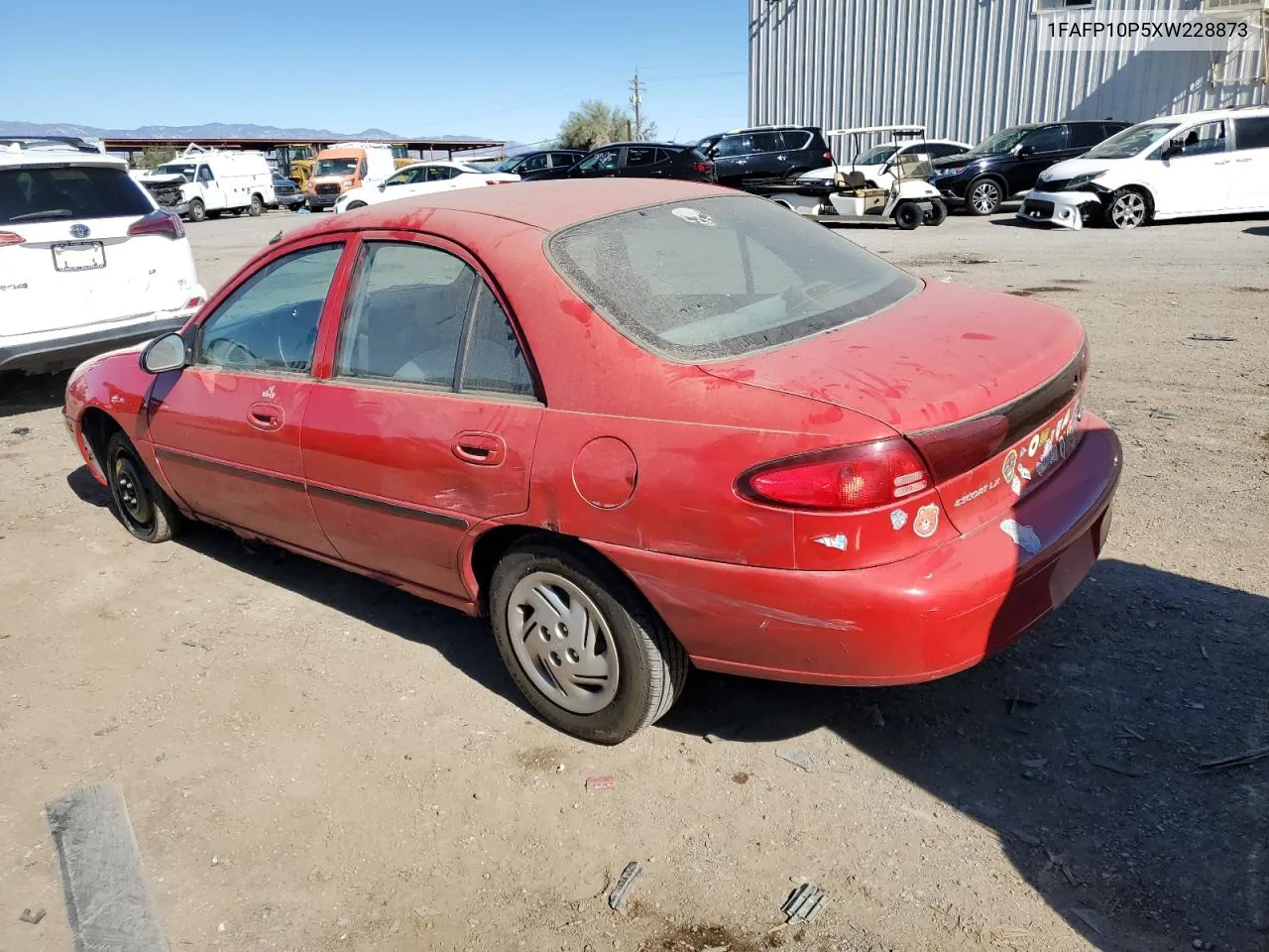 1999 Ford Escort Lx VIN: 1FAFP10P5XW228873 Lot: 80167314