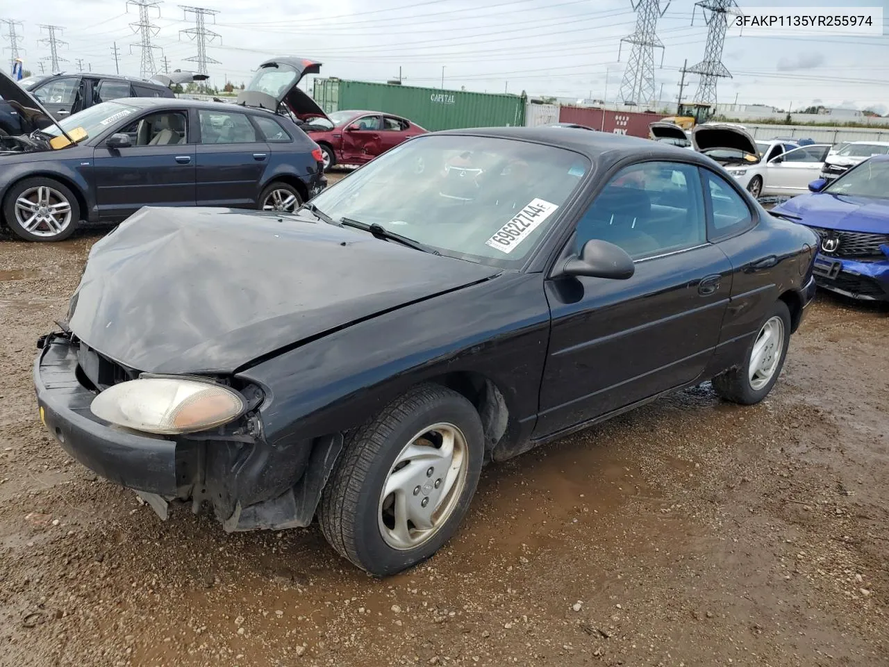 2000 Ford Escort Zx2 VIN: 3FAKP1135YR255974 Lot: 69622744