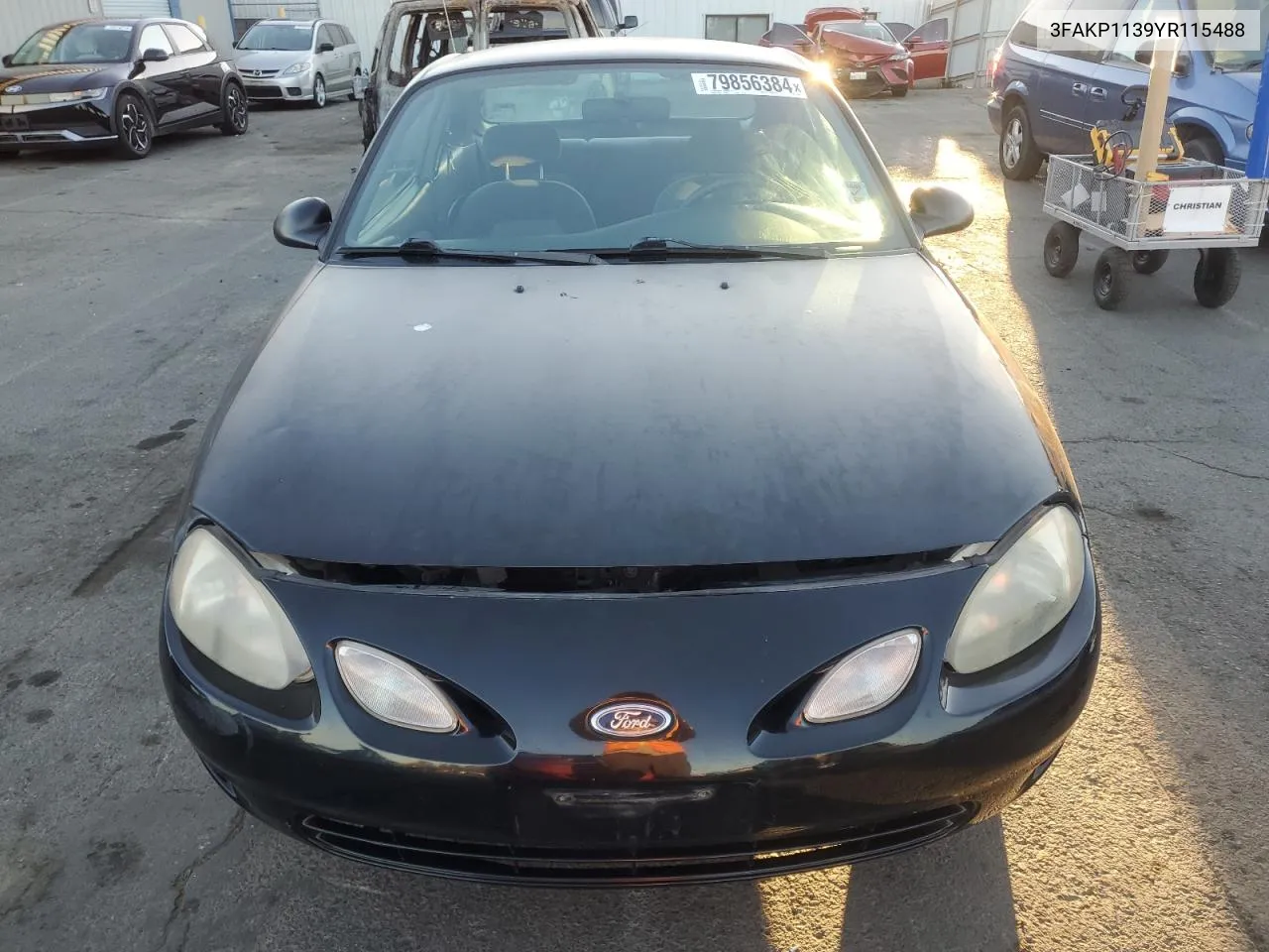 2000 Ford Escort Zx2 VIN: 3FAKP1139YR115488 Lot: 79856384