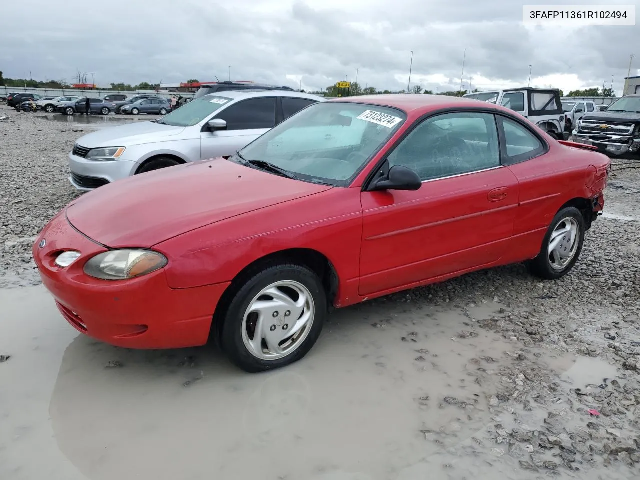 2001 Ford Escort Zx2 VIN: 3FAFP11361R102494 Lot: 73123274