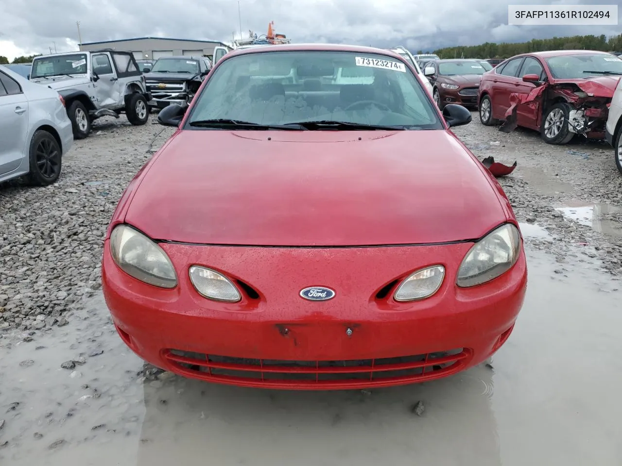 2001 Ford Escort Zx2 VIN: 3FAFP11361R102494 Lot: 73123274