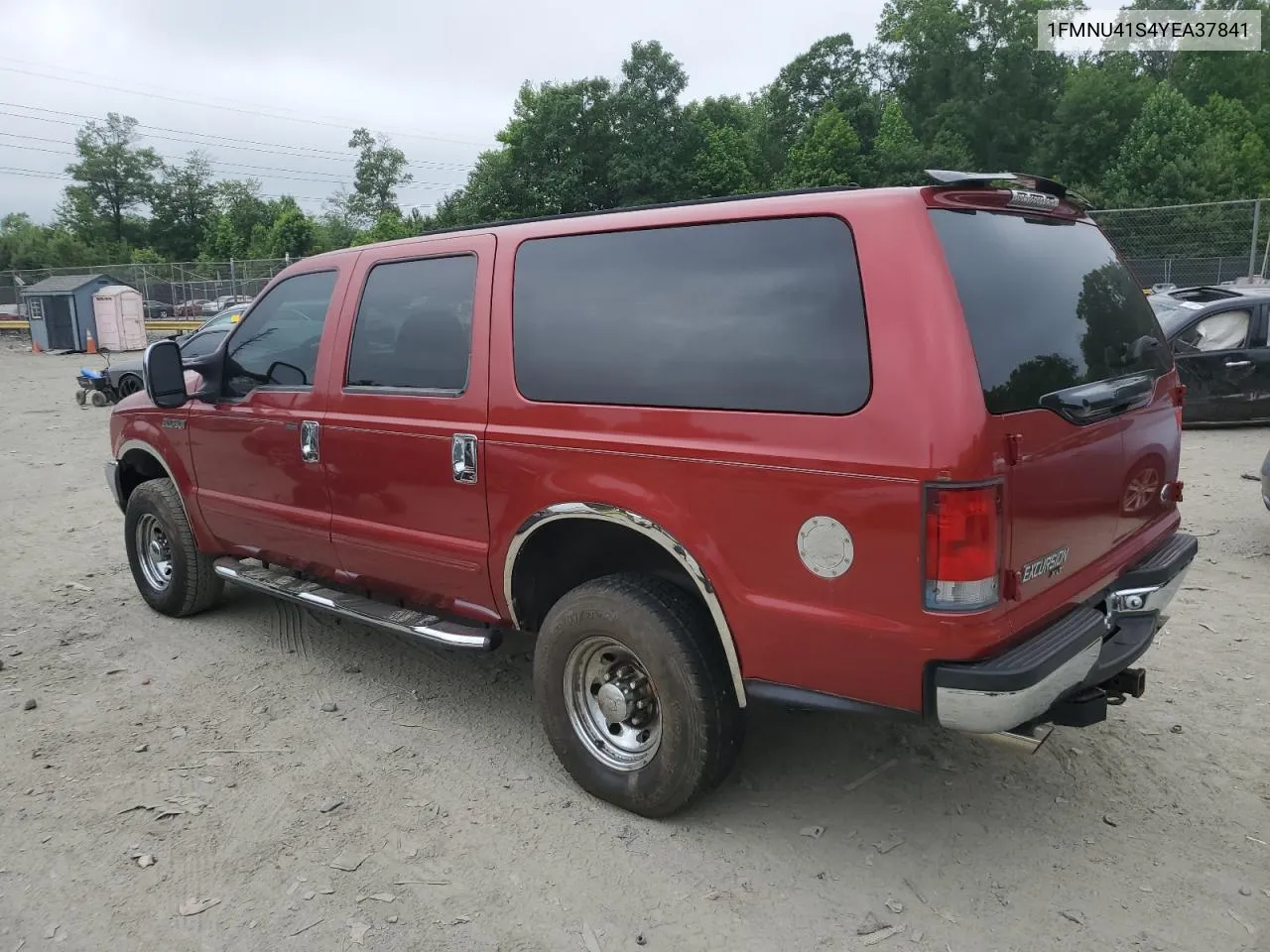 2000 Ford Excursion Xlt VIN: 1FMNU41S4YEA37841 Lot: 57550664