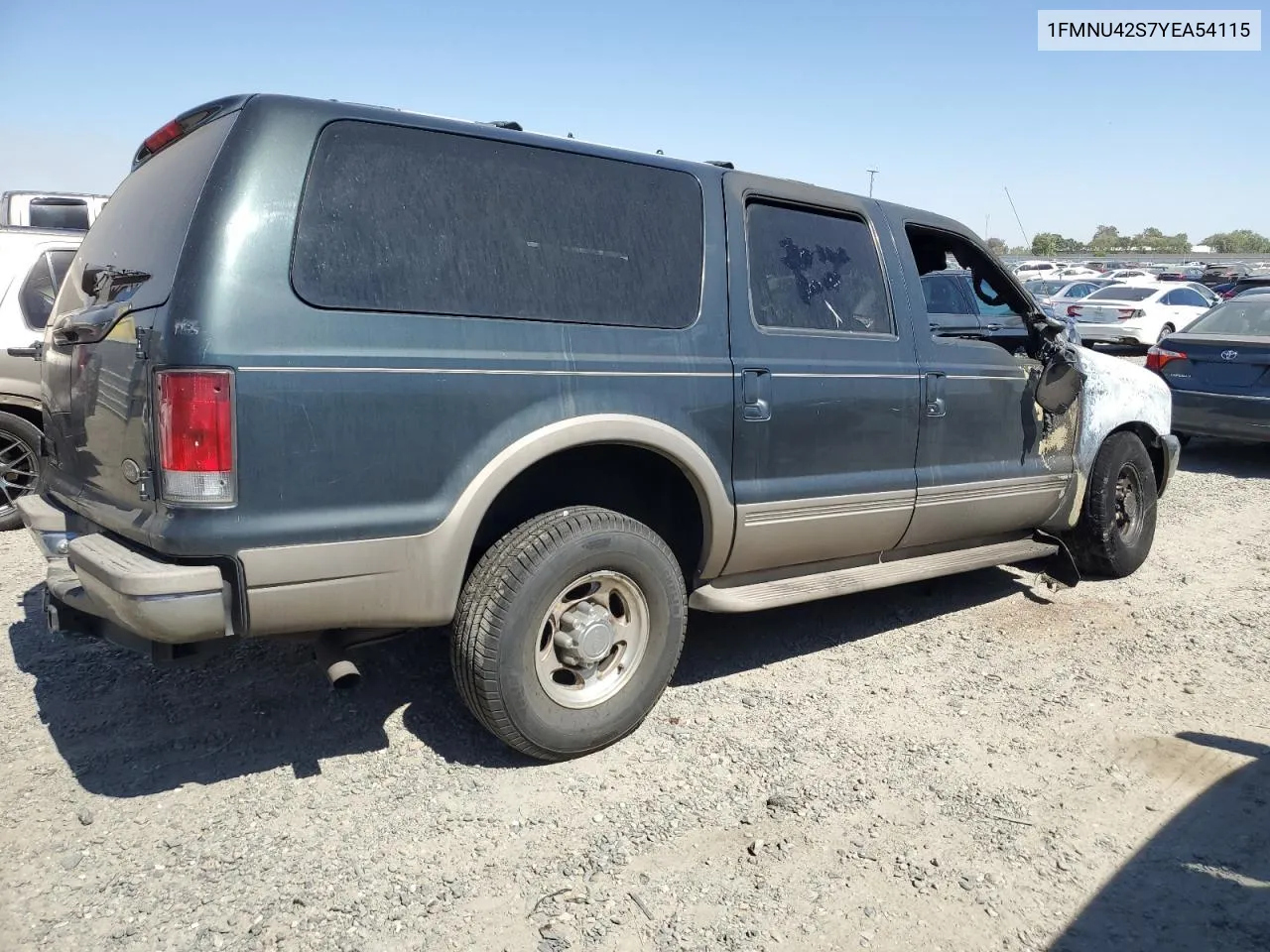 2000 Ford Excursion Limited VIN: 1FMNU42S7YEA54115 Lot: 59295114