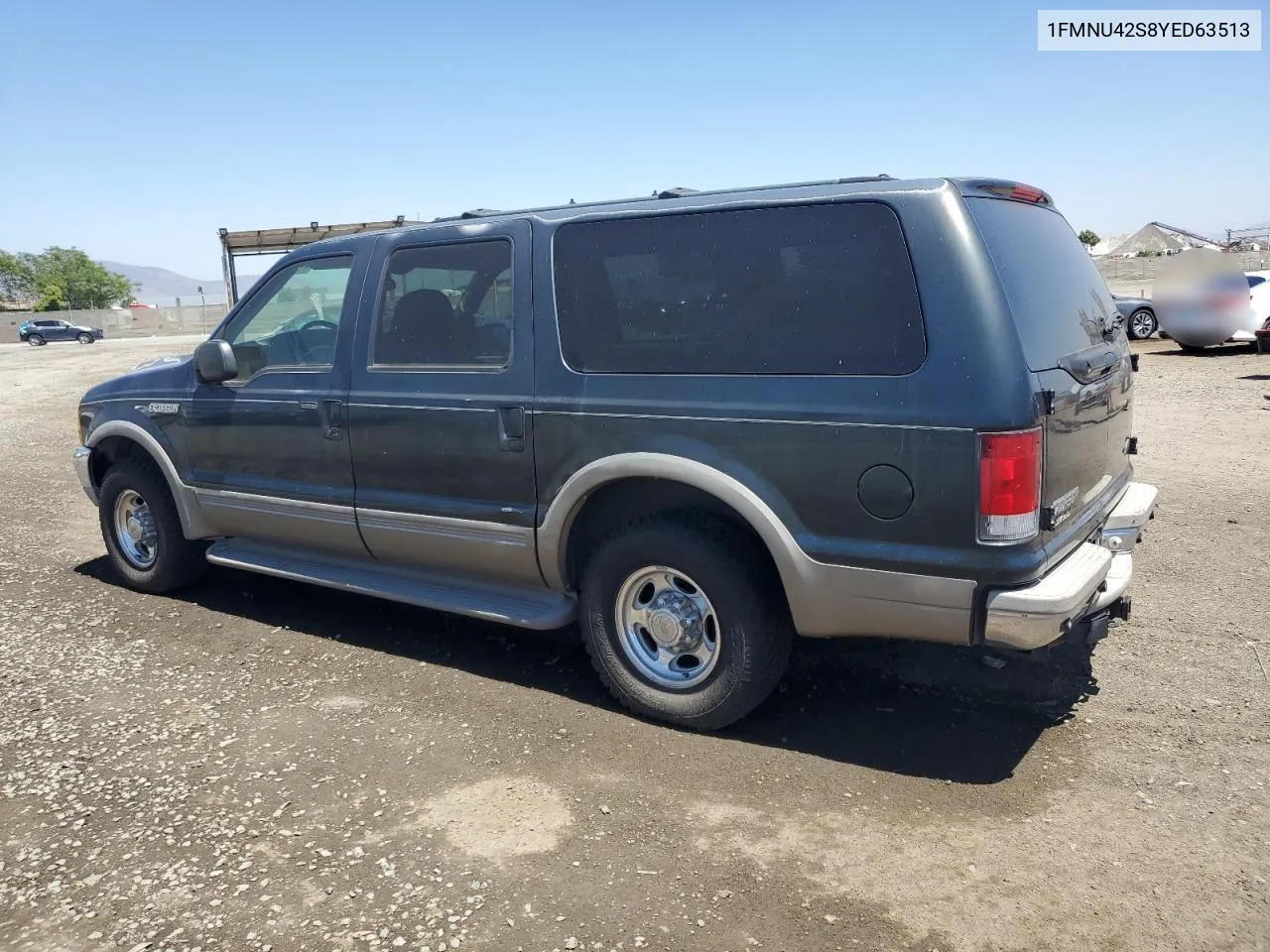 2000 Ford Excursion Limited VIN: 1FMNU42S8YED63513 Lot: 61555264