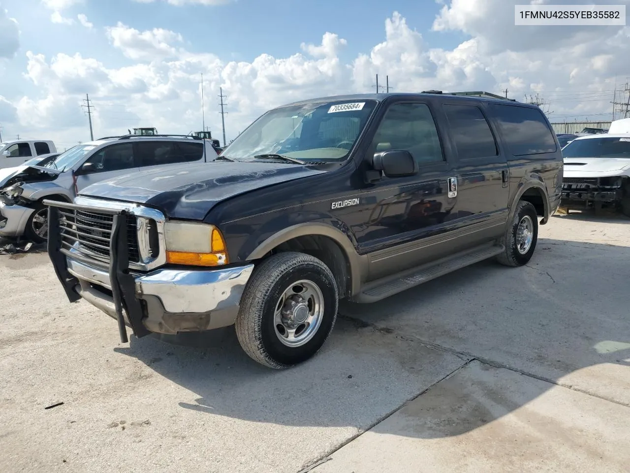 2000 Ford Excursion Limited VIN: 1FMNU42S5YEB35582 Lot: 70335684