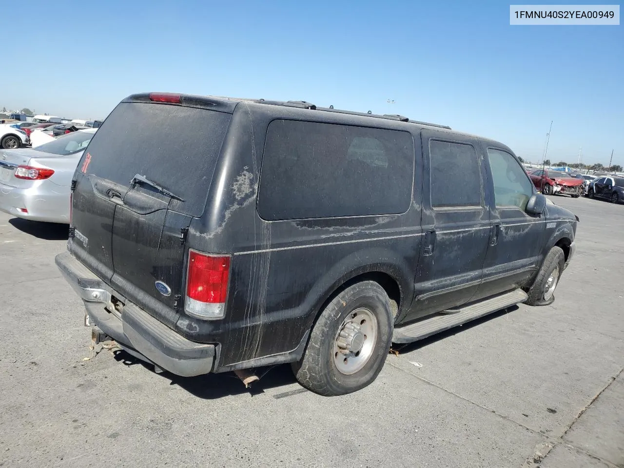 2000 Ford Excursion Xlt VIN: 1FMNU40S2YEA00949 Lot: 74112174