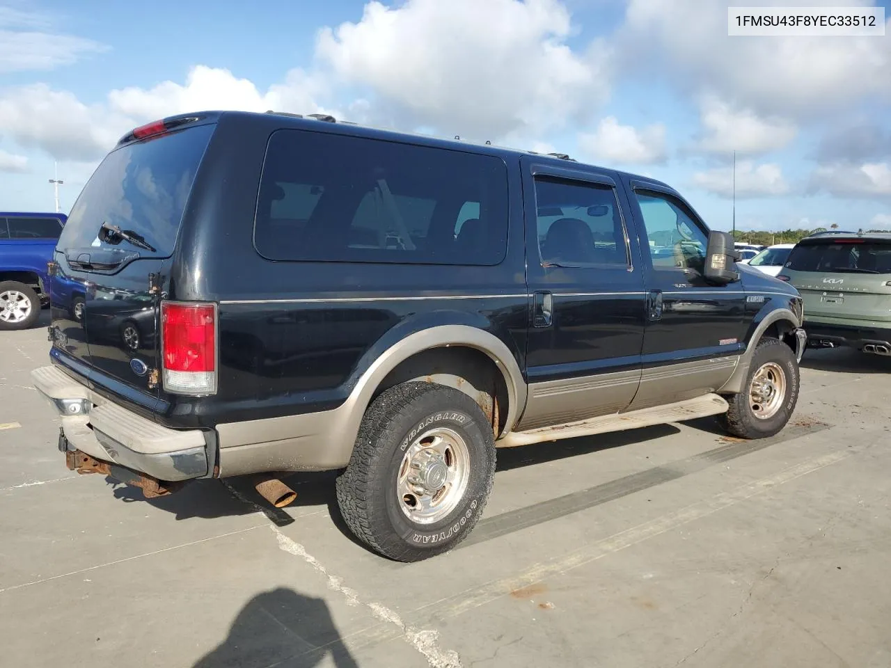 2000 Ford Excursion Limited VIN: 1FMSU43F8YEC33512 Lot: 74472344