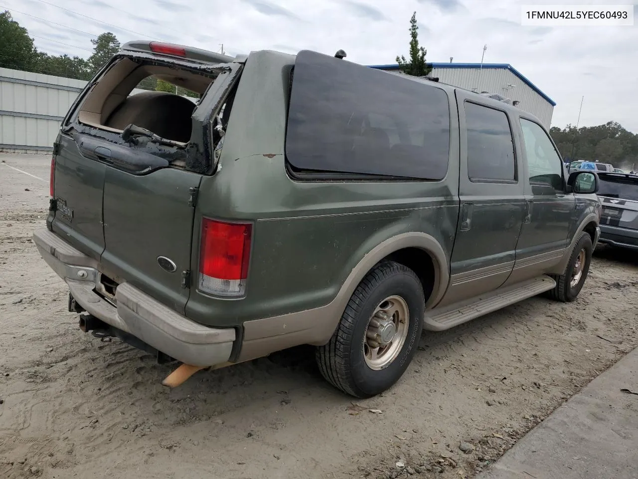 2000 Ford Excursion Limited VIN: 1FMNU42L5YEC60493 Lot: 75021544