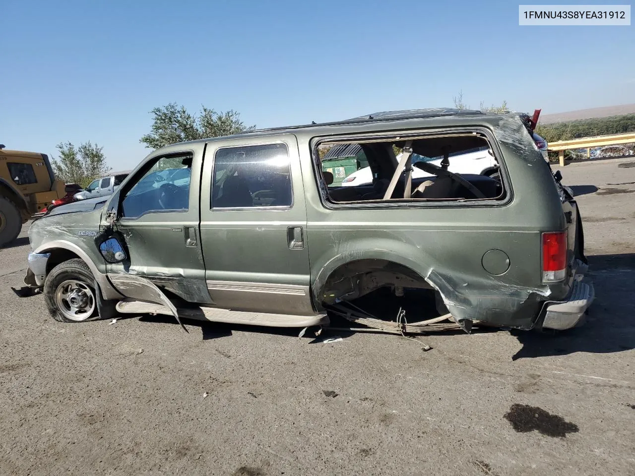 2000 Ford Excursion Limited VIN: 1FMNU43S8YEA31912 Lot: 75056454