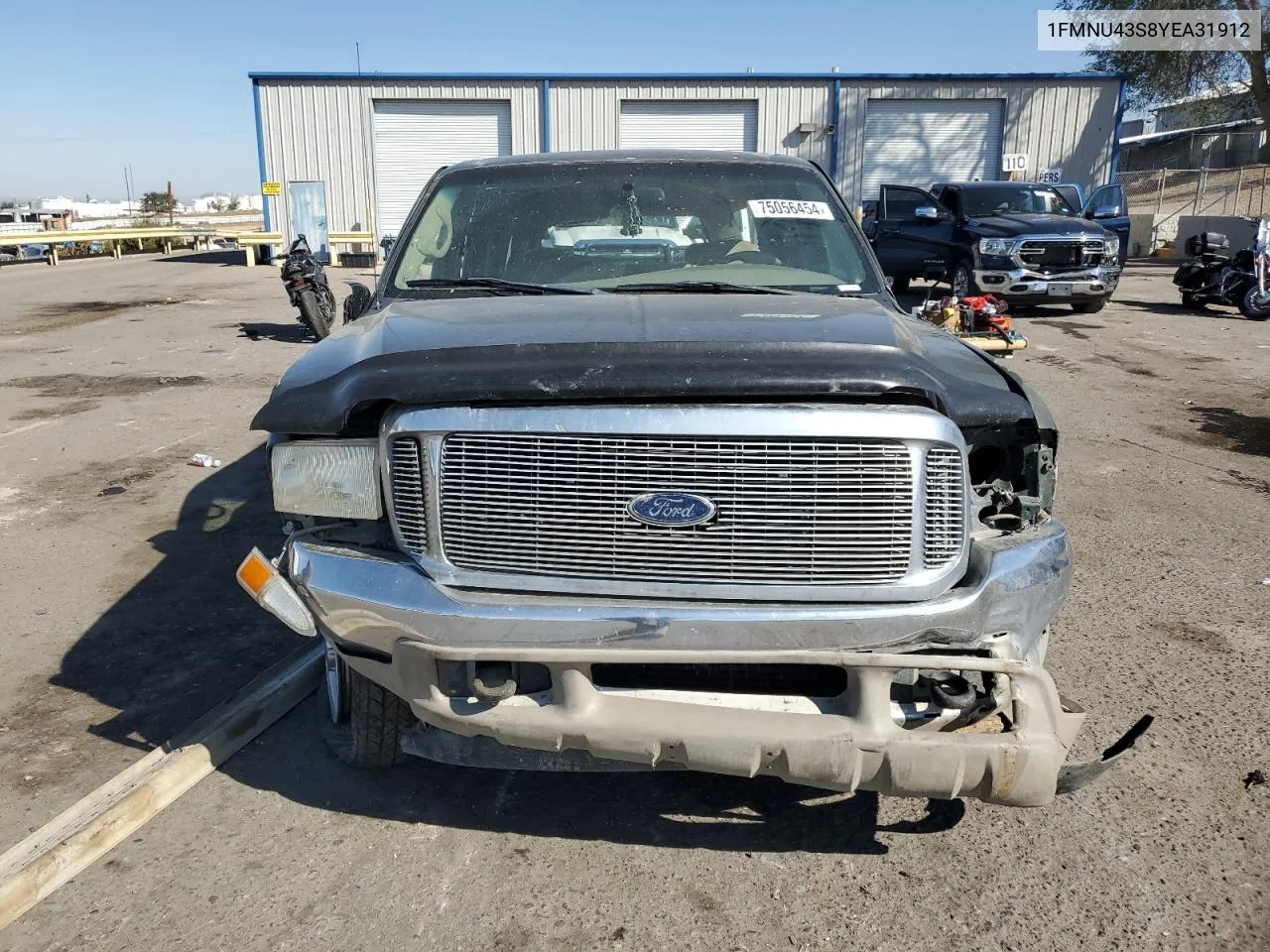 2000 Ford Excursion Limited VIN: 1FMNU43S8YEA31912 Lot: 75056454