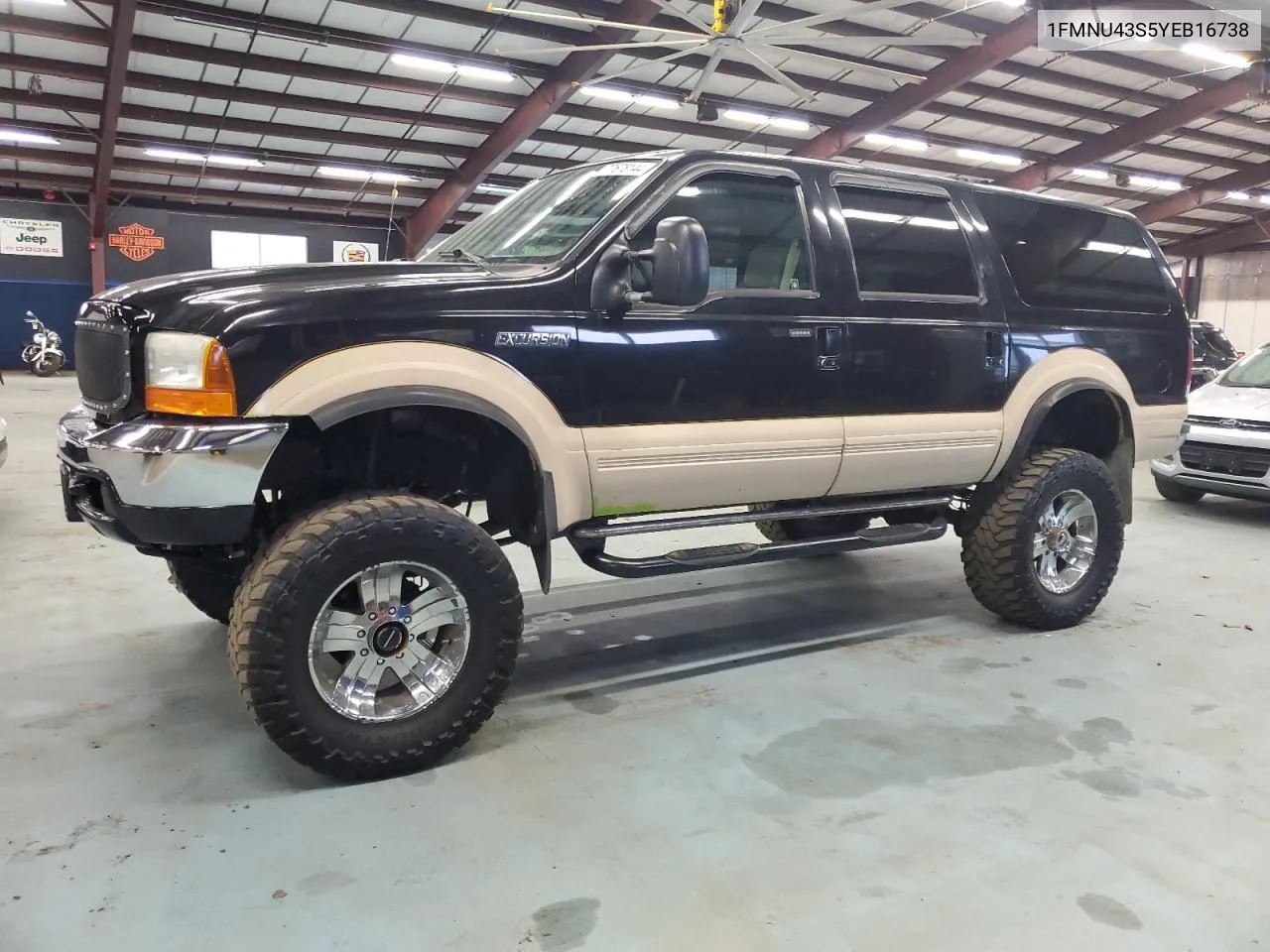 2000 Ford Excursion Limited VIN: 1FMNU43S5YEB16738 Lot: 77678144