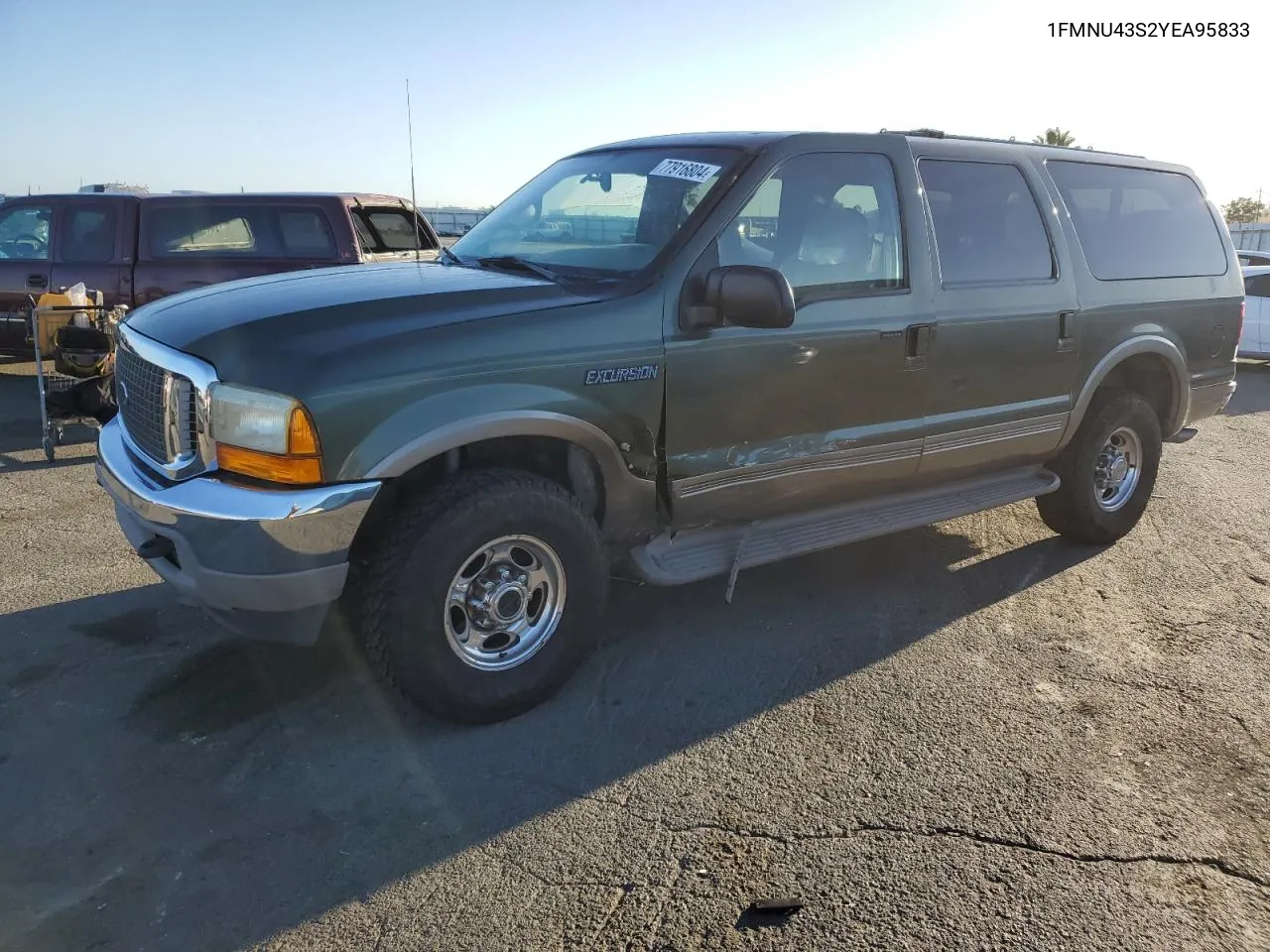 2000 Ford Excursion Limited VIN: 1FMNU43S2YEA95833 Lot: 77916804