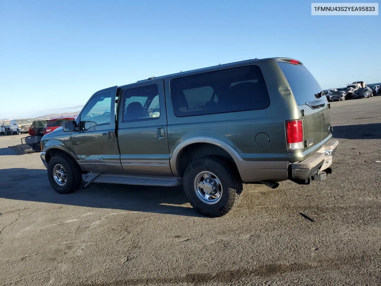 2000 Ford Excursion Limited VIN: 1FMNU43S2YEA95833 Lot: 77916804