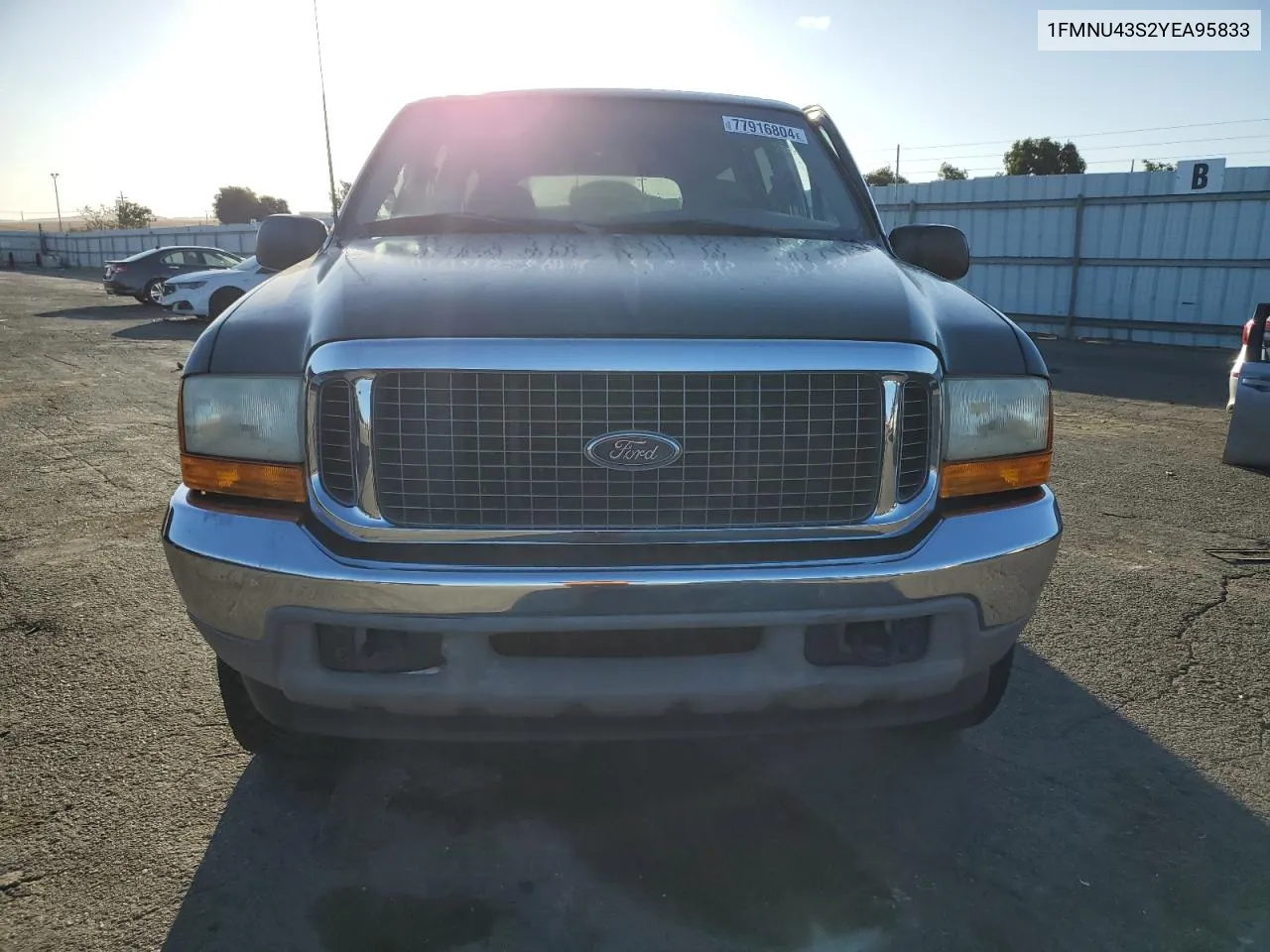 2000 Ford Excursion Limited VIN: 1FMNU43S2YEA95833 Lot: 77916804