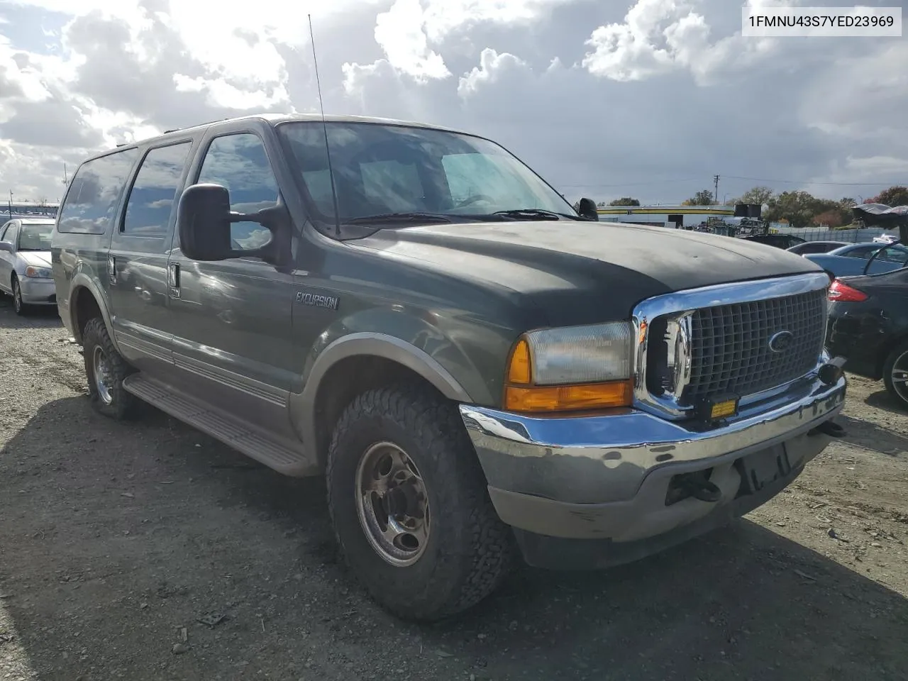 2000 Ford Excursion Limited VIN: 1FMNU43S7YED23969 Lot: 80370514