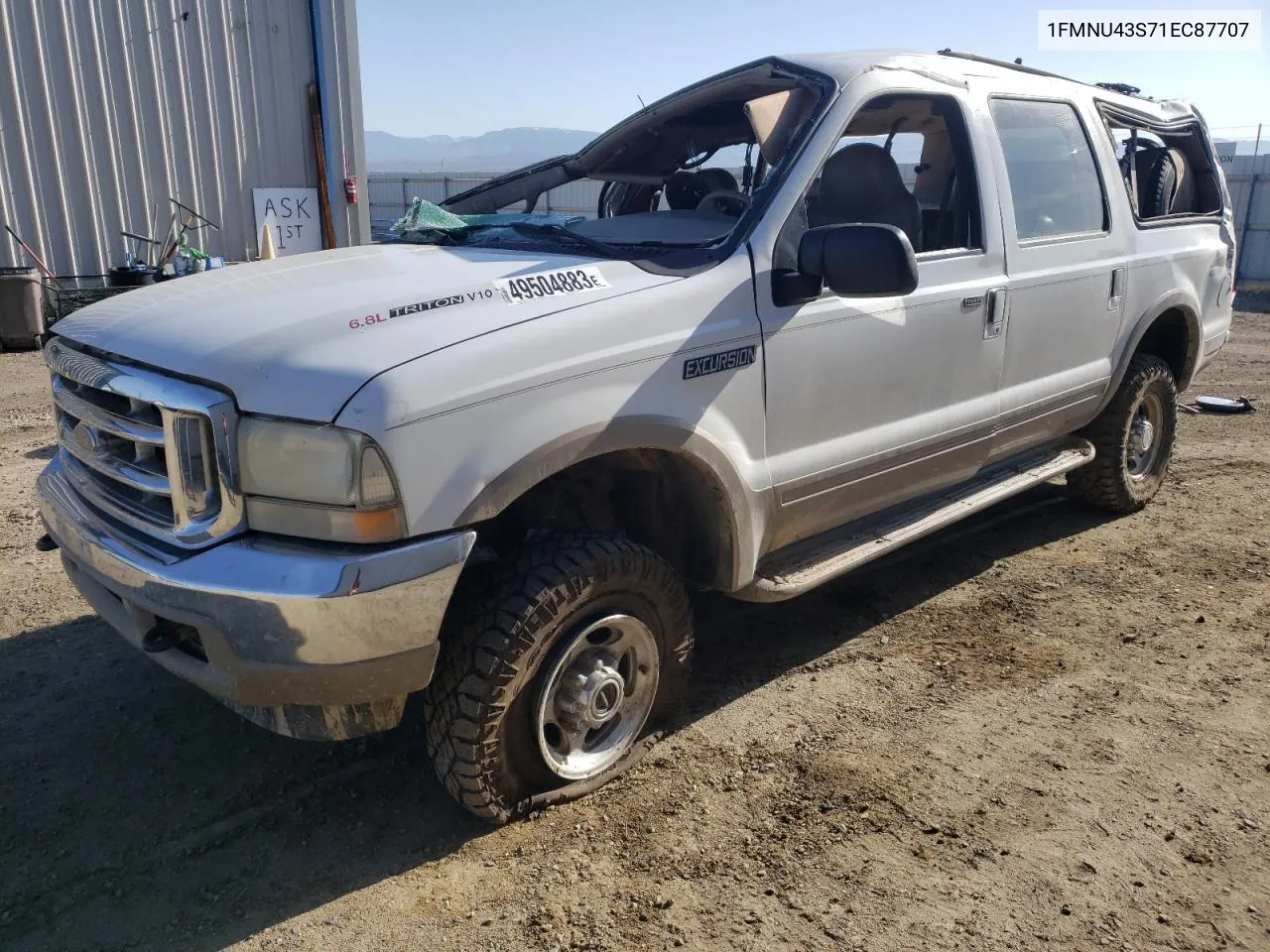 2001 Ford Excursion Limited VIN: 1FMNU43S71EC87707 Lot: 48712194