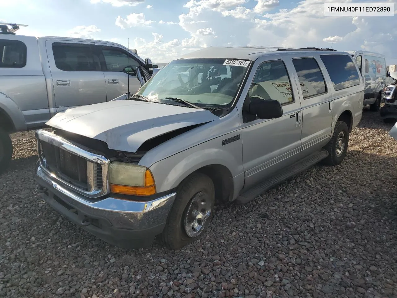 2001 Ford Excursion Xlt VIN: 1FMNU40F11ED72890 Lot: 68567164