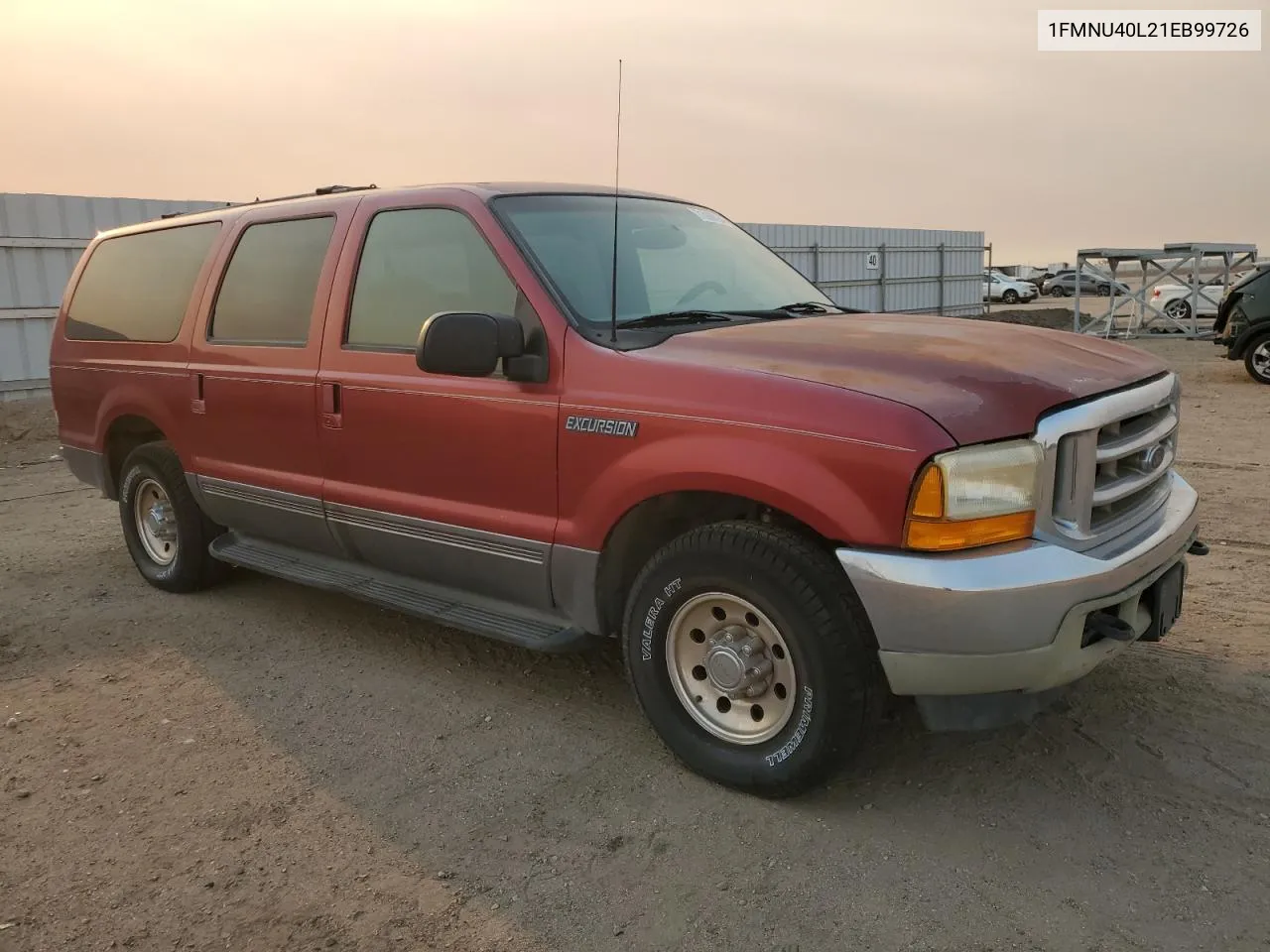 2001 Ford Excursion Xlt VIN: 1FMNU40L21EB99726 Lot: 71069764