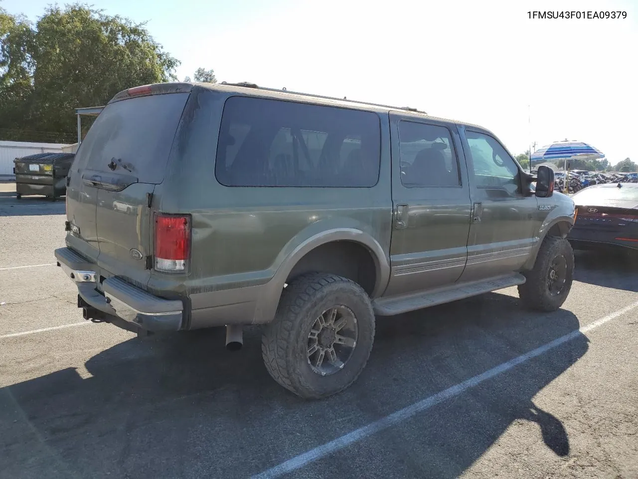 2001 Ford Excursion Limited VIN: 1FMSU43F01EA09379 Lot: 73977564