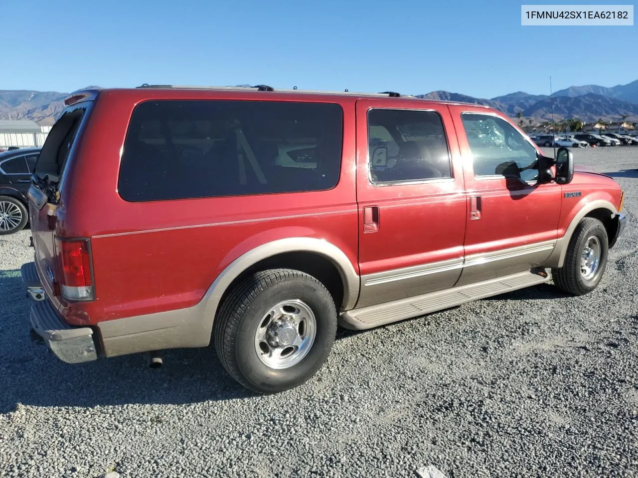 2001 Ford Excursion Limited VIN: 1FMNU42SX1EA62182 Lot: 80185954