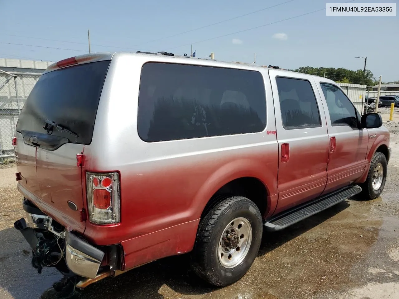 2002 Ford Excursion Xlt VIN: 1FMNU40L92EA53356 Lot: 65188184