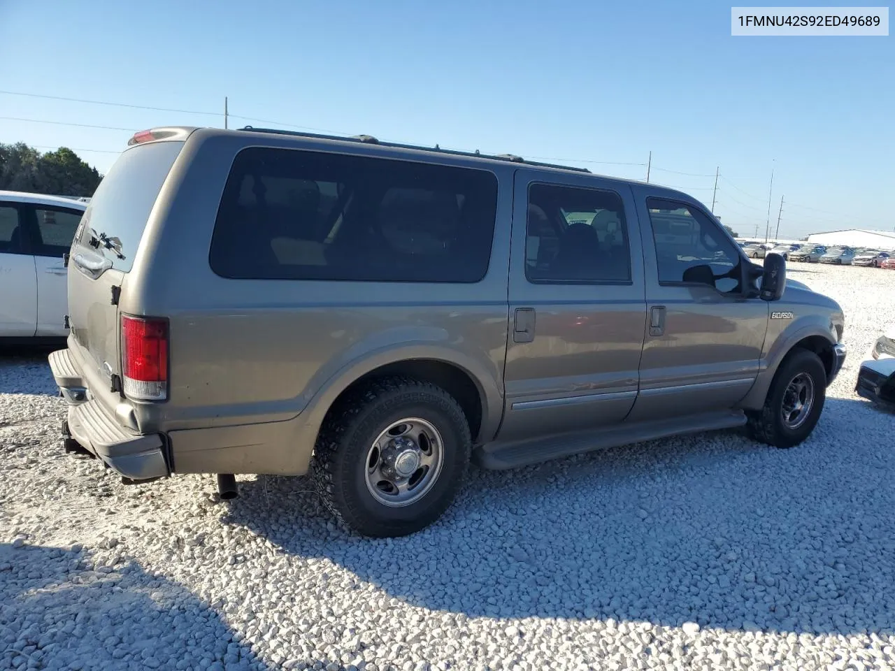 2002 Ford Excursion Limited VIN: 1FMNU42S92ED49689 Lot: 72948094