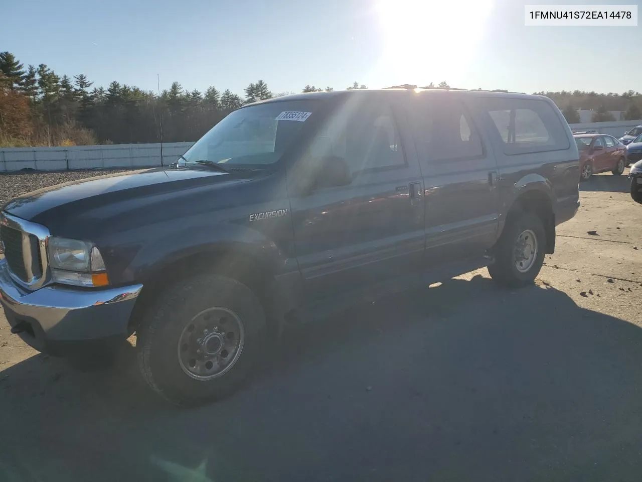 2002 Ford Excursion Xlt VIN: 1FMNU41S72EA14478 Lot: 78355124