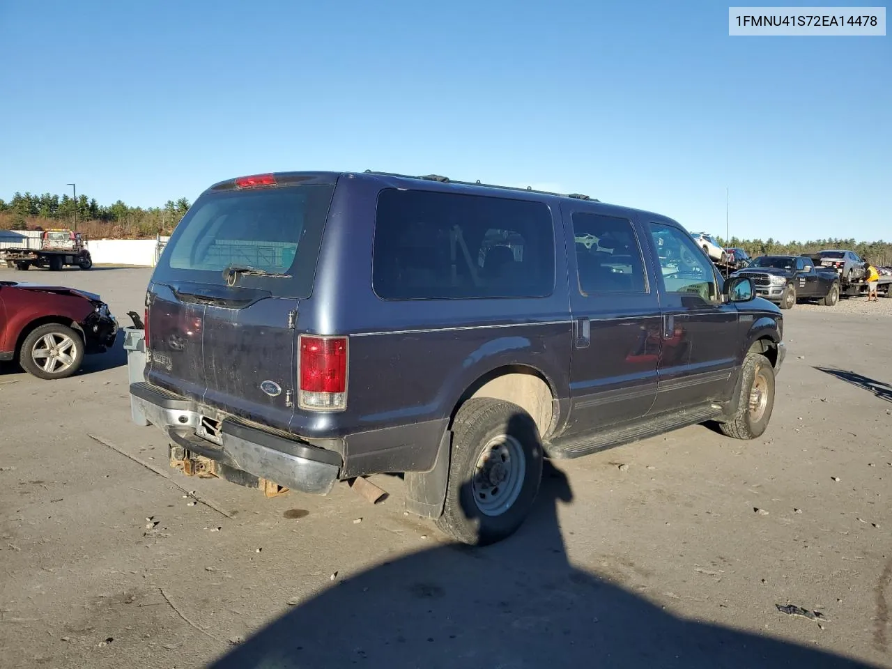 2002 Ford Excursion Xlt VIN: 1FMNU41S72EA14478 Lot: 78355124