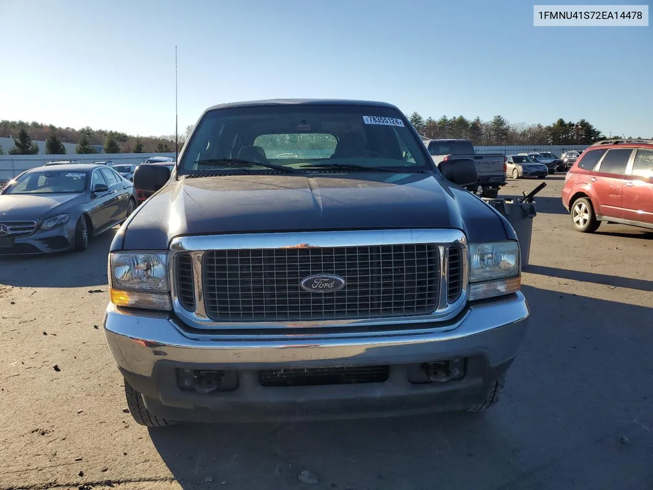 2002 Ford Excursion Xlt VIN: 1FMNU41S72EA14478 Lot: 78355124