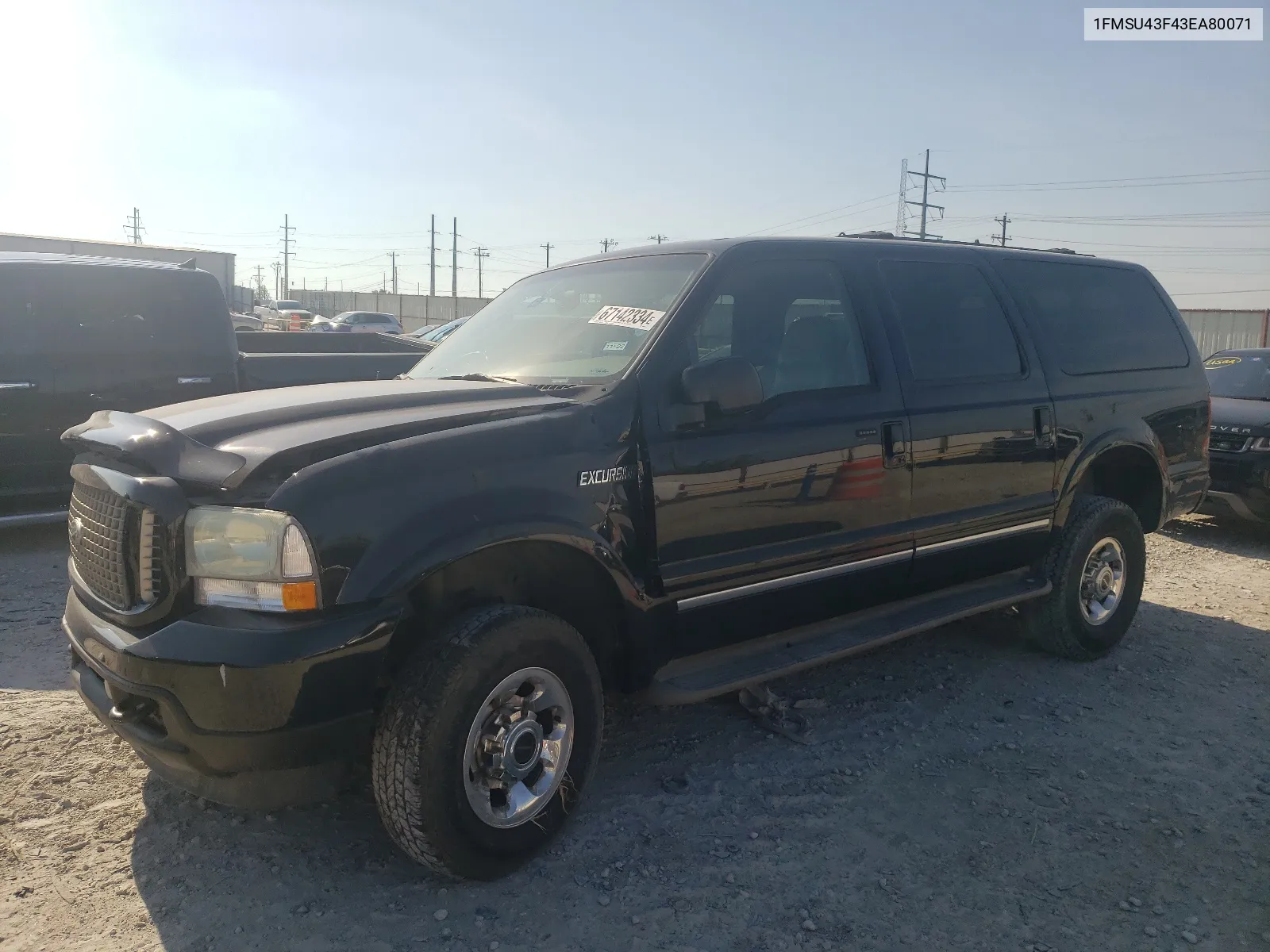 2003 Ford Excursion Limited VIN: 1FMSU43F43EA80071 Lot: 67142334