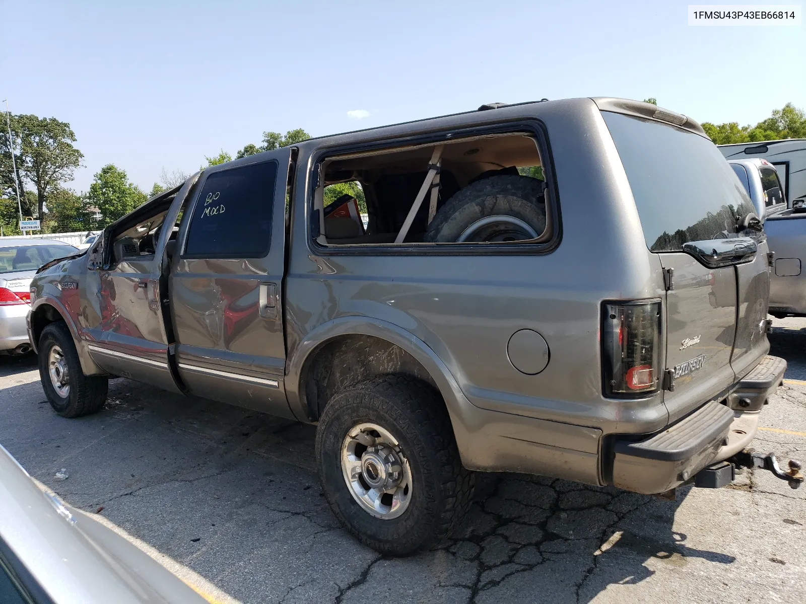 2003 Ford Excursion Limited VIN: 1FMSU43P43EB66814 Lot: 68919024