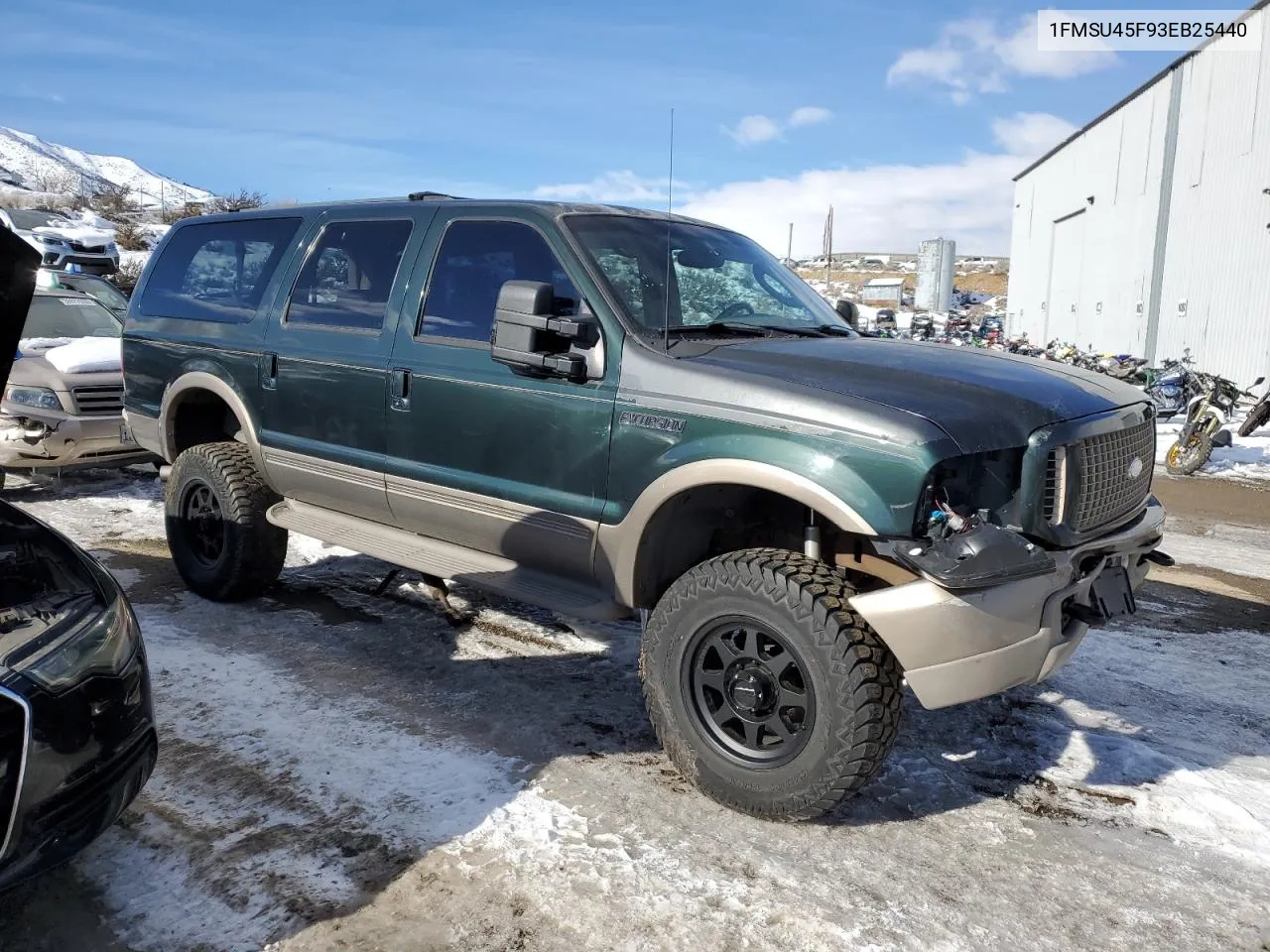 2003 Ford Excursion Eddie Bauer VIN: 1FMSU45F93EB25440 Lot: 69720694