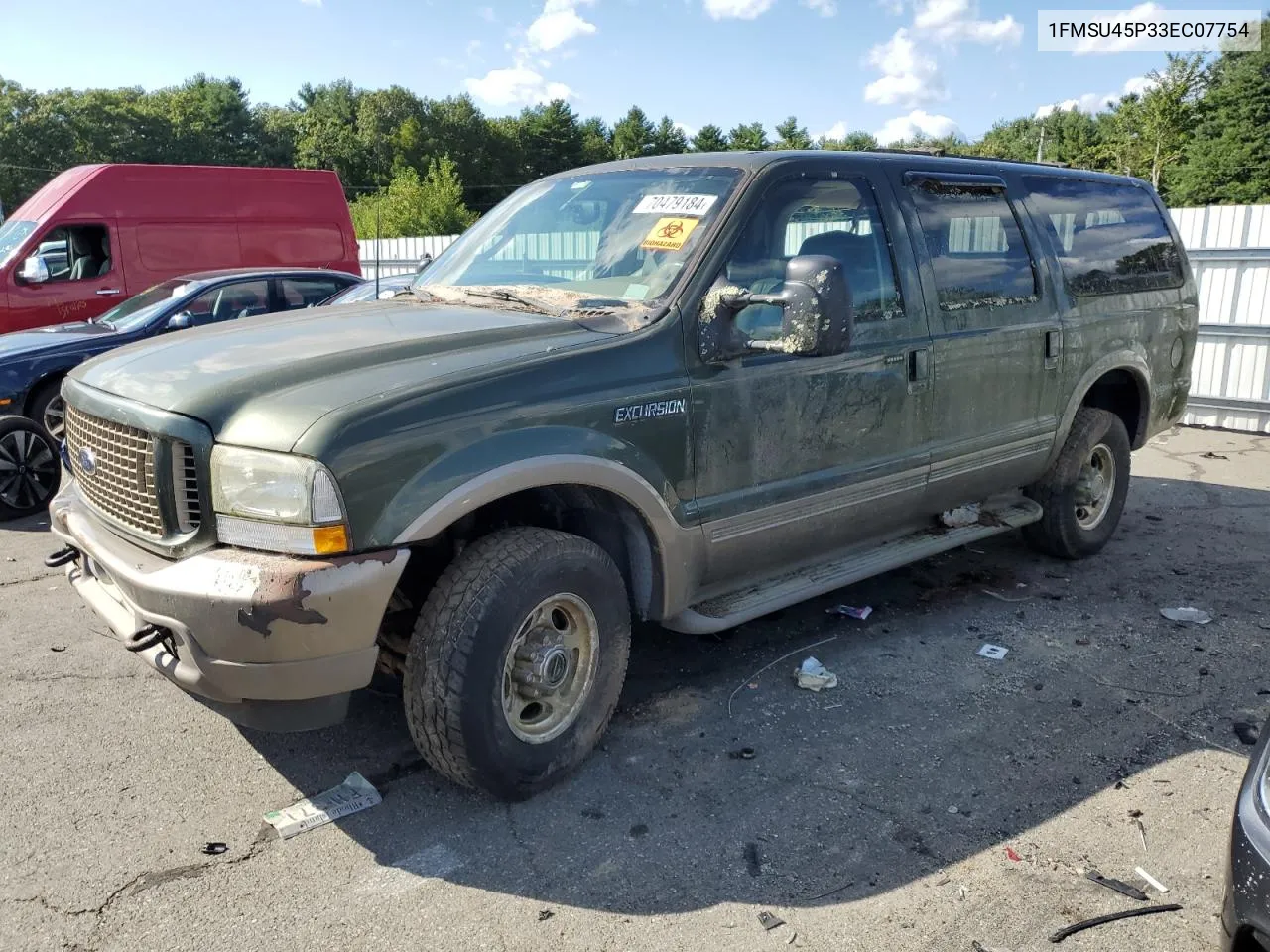 2003 Ford Excursion Eddie Bauer VIN: 1FMSU45P33EC07754 Lot: 70479184